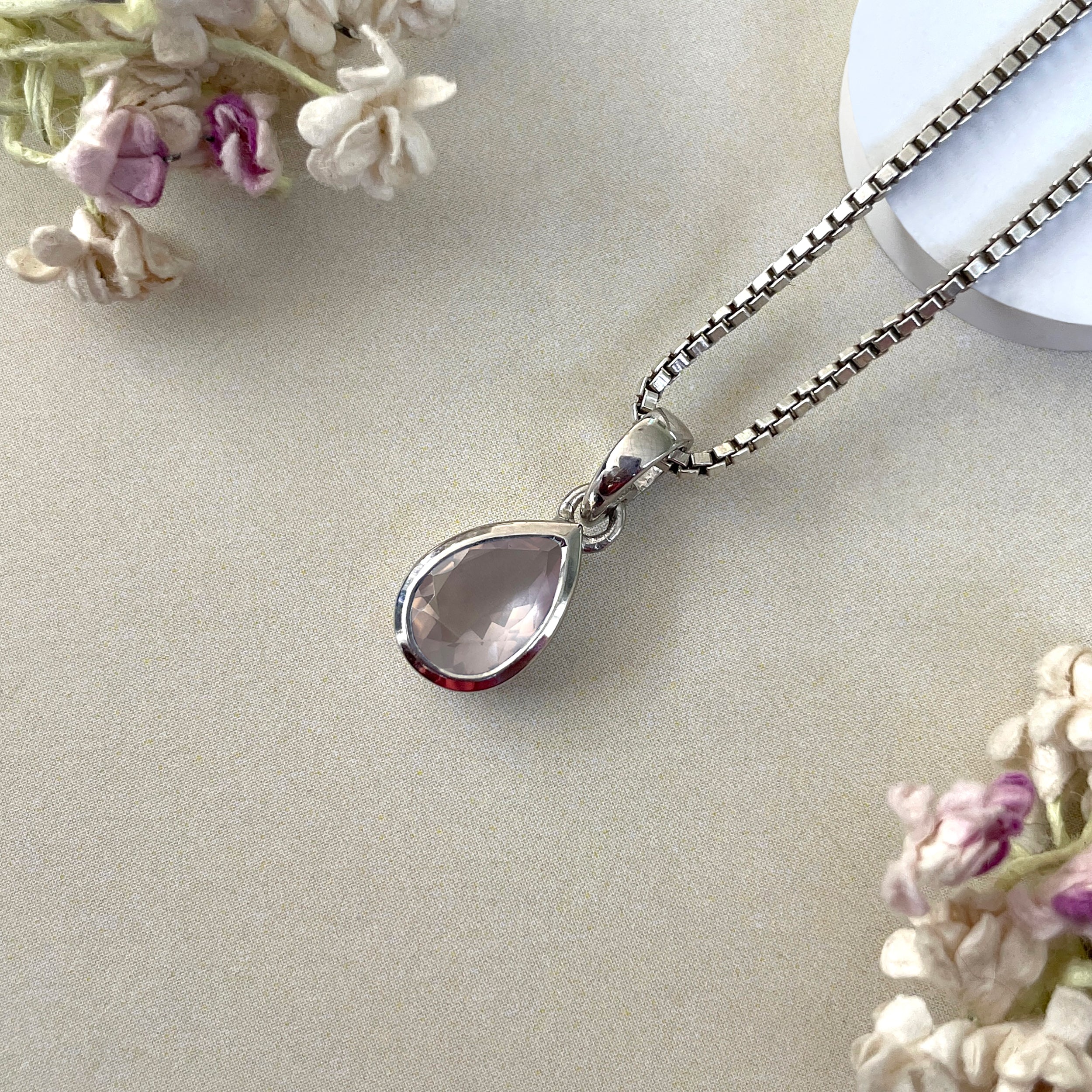 Rose Quartz Pendant-(RSQ-SP-956.)