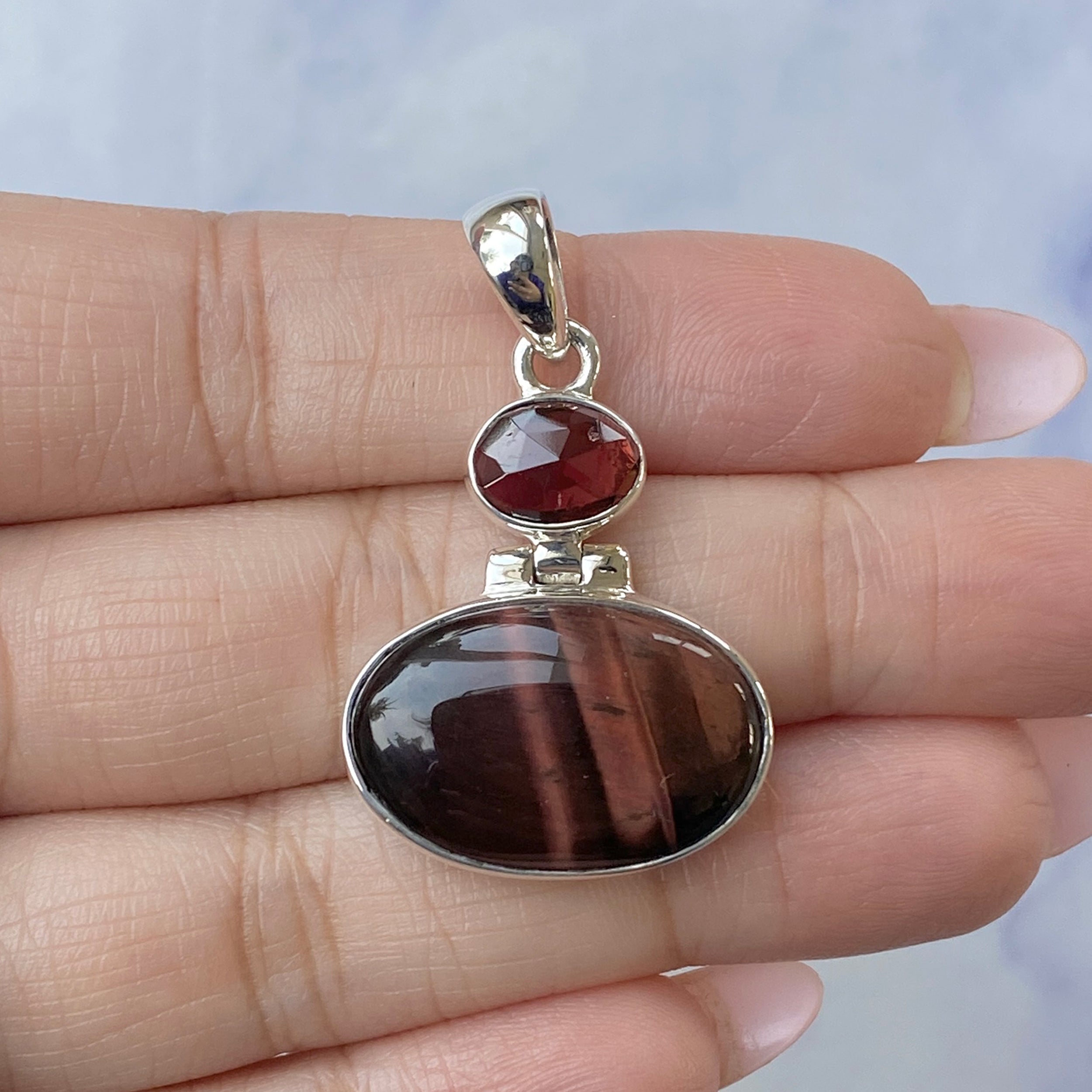 Red Tiger Eye Pendant-(RTE-P-44.)