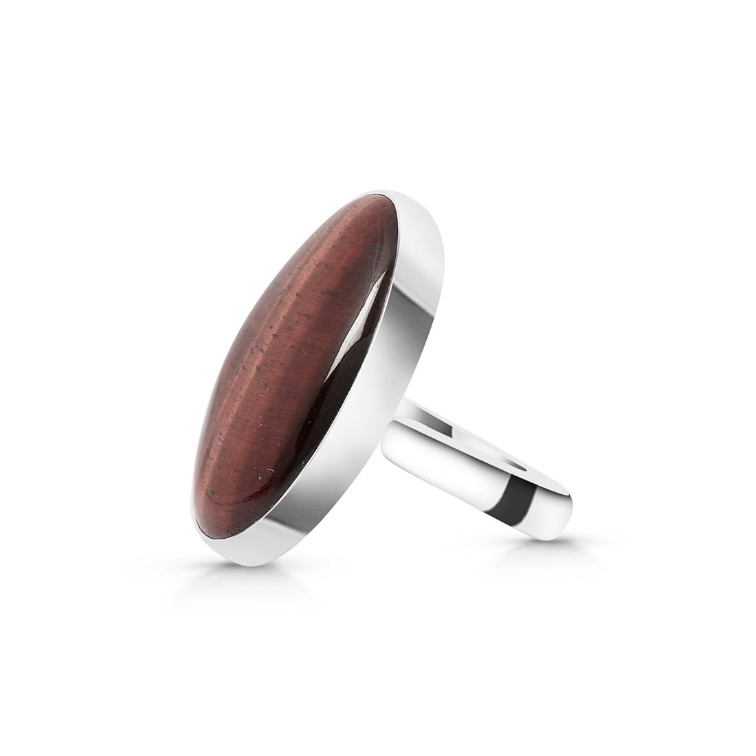 Red Tiger Eye Adjustable Ring-(RTE-R-10.)