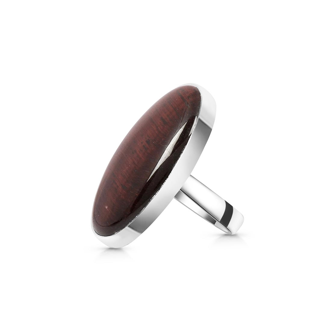 Red Tiger Eye Adjustable Ring-(RTE-R-29.)