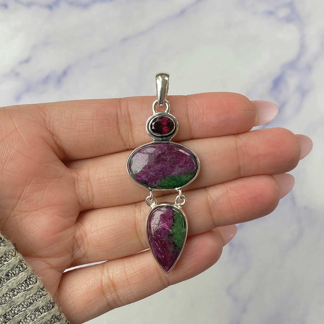 Ruby Zoisite Pendant-(RZS-P-49.)