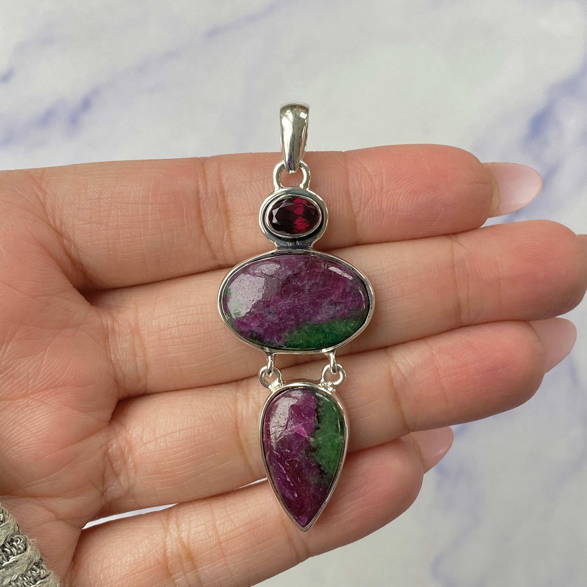 Ruby Zoisite Pendant-(RZS-P-49.)