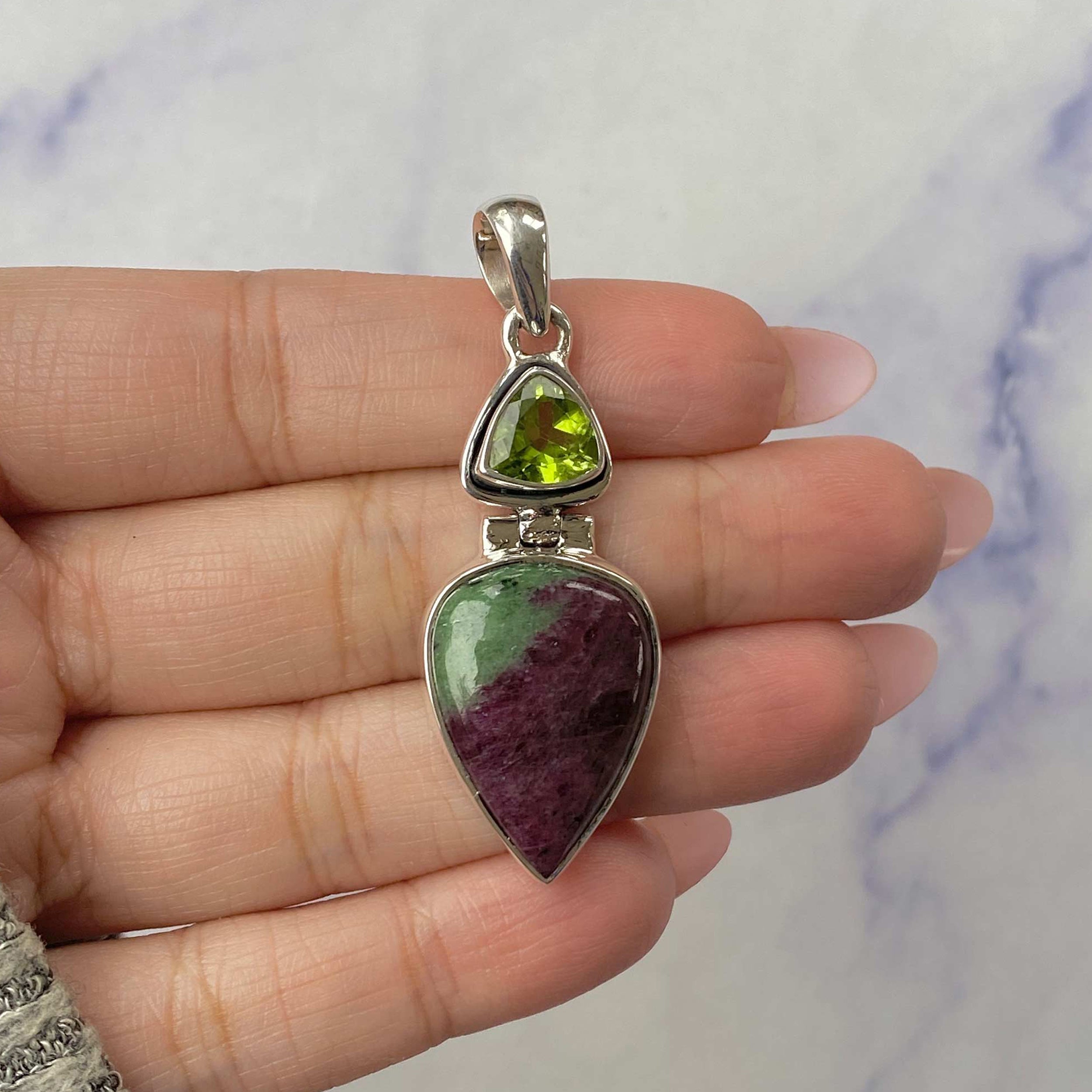 Ruby Zoisite Pendant-(RZS-P-52.)