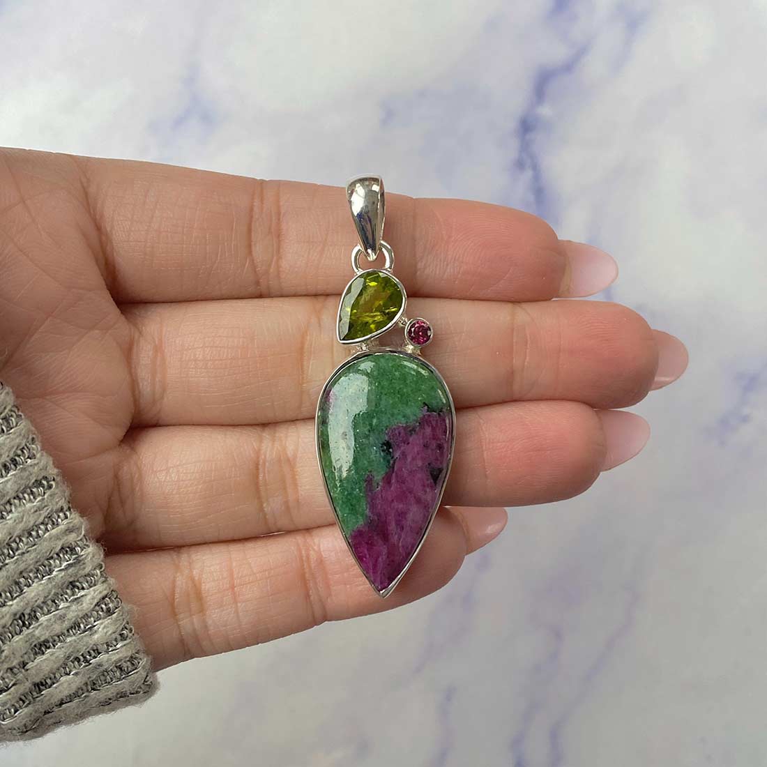 Ruby Zoisite Pendant-(RZS-P-62.)