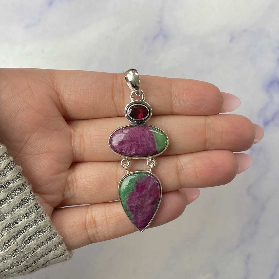 Ruby Zoisite Pendant-(RZS-P-72.)
