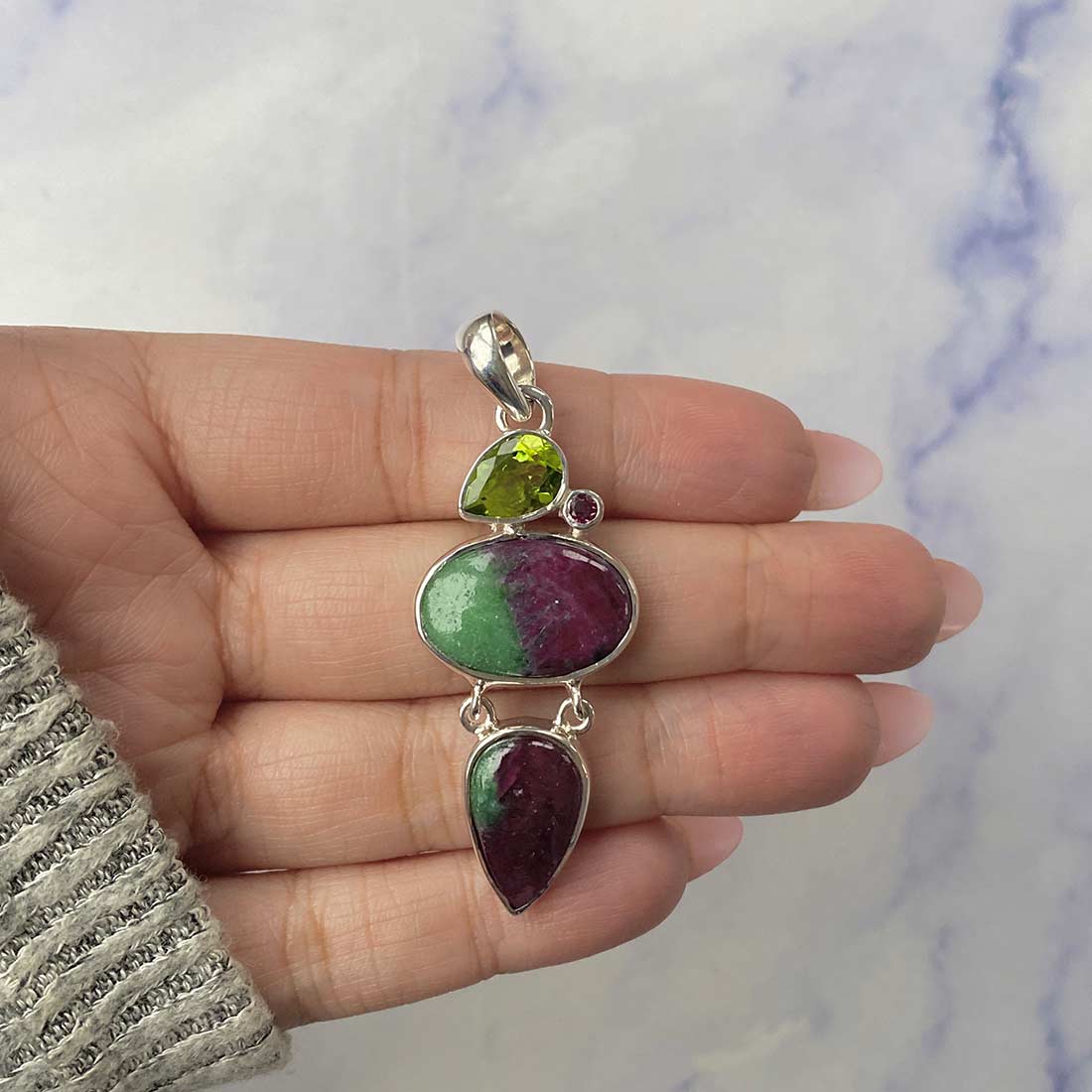 Ruby Zoisite Pendant-(RZS-P-73.)