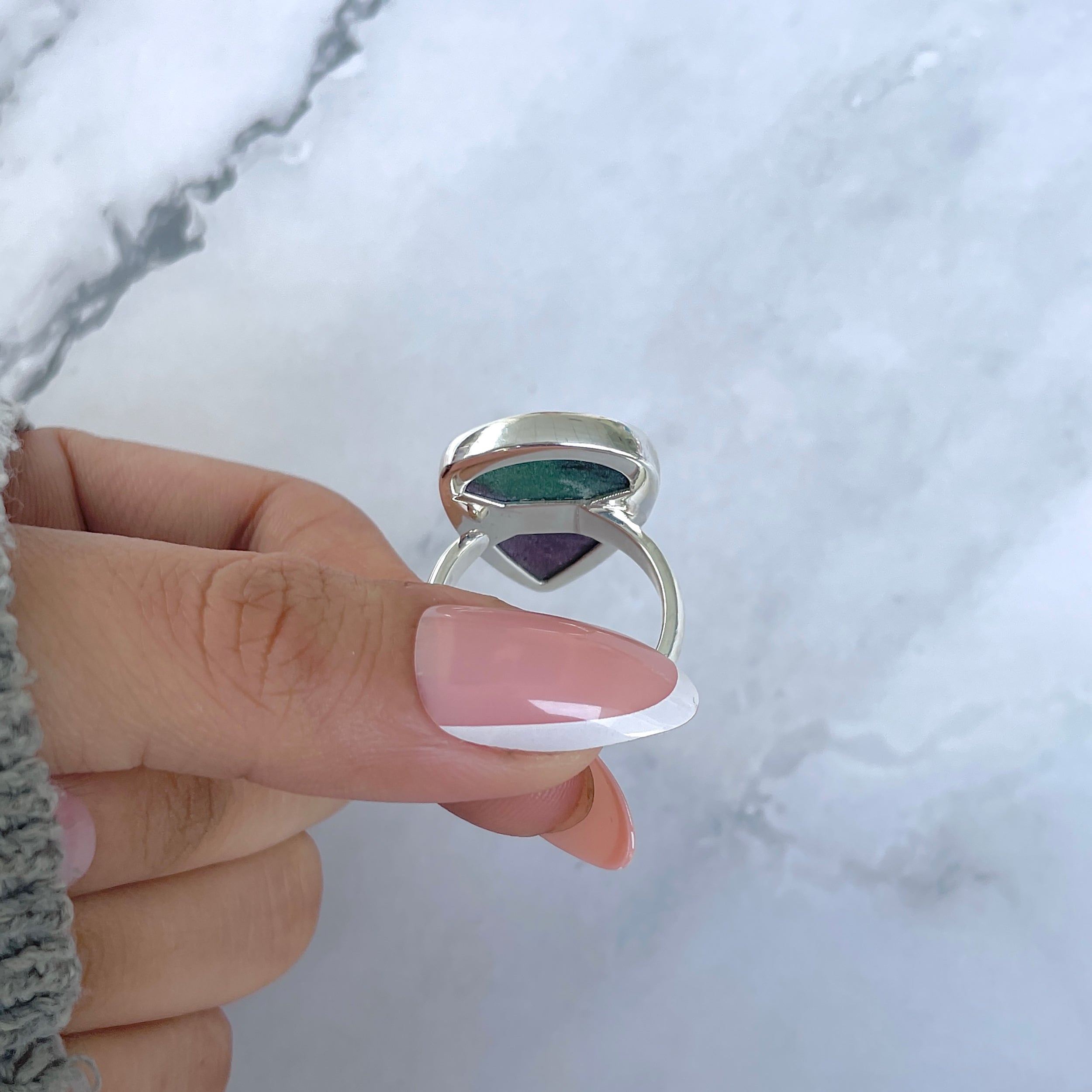 Ruby Zoisite Adjustable Ring-(RZS-R-103.)