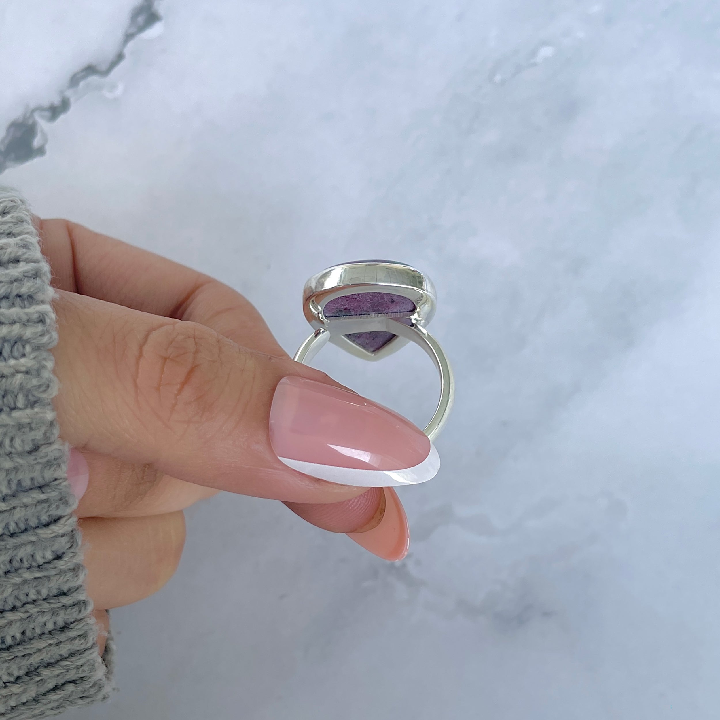 Ruby Zoisite Adjustable Ring-(RZS-R-106.)