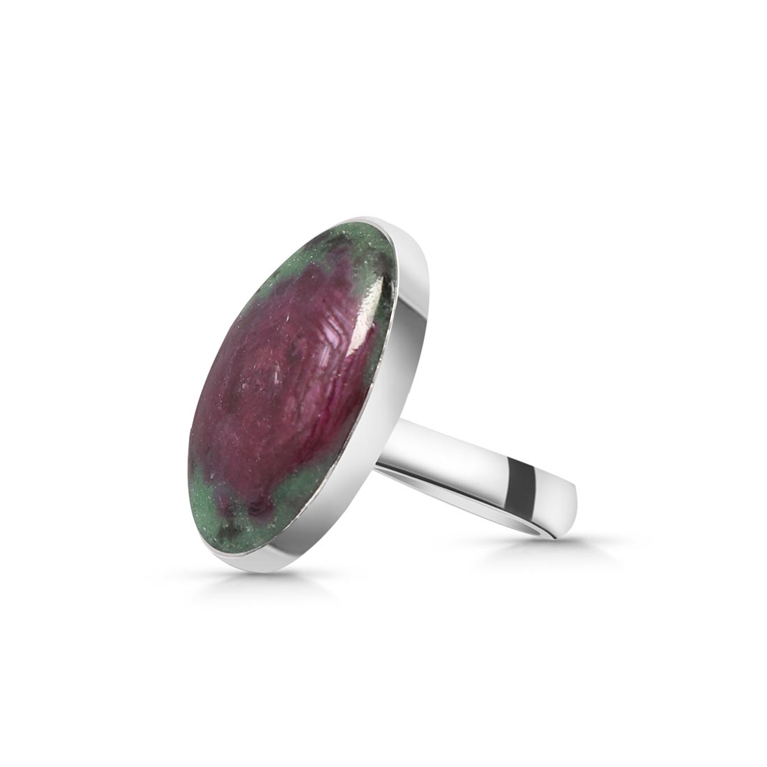 Ruby Zoisite Adjustable Ring-(RZS-R-54)