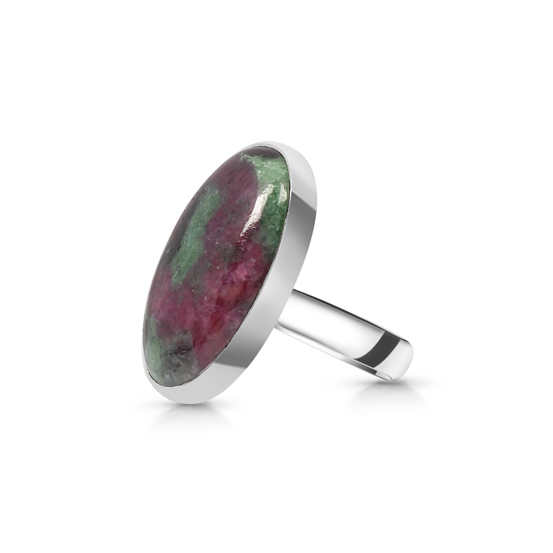 Ruby Zoisite Adjustable Ring-(RZS-R-59)