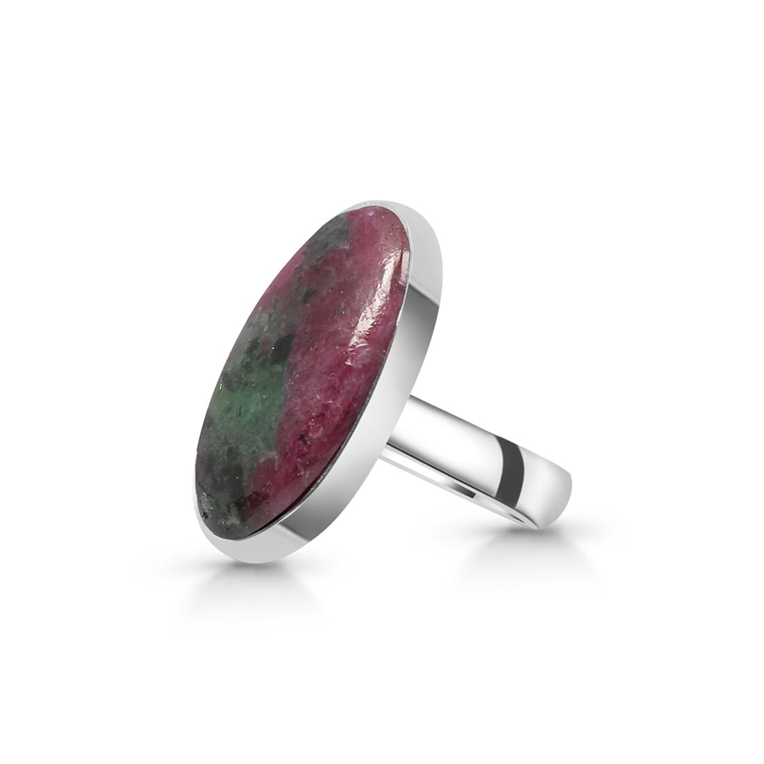 Ruby Zoisite Adjustable Ring-(RZS-R-66)