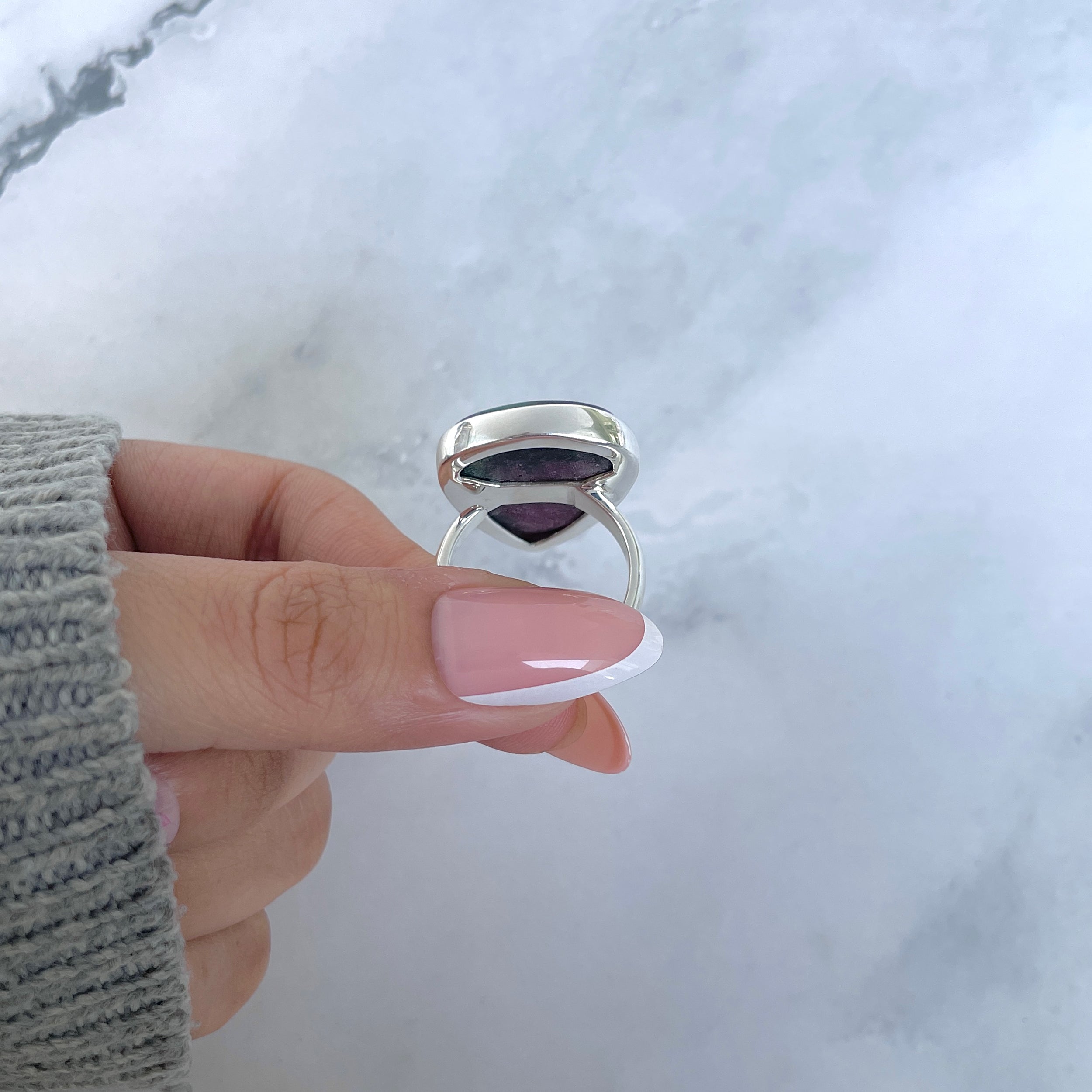 Ruby Zoisite Adjustable Ring-(RZS-R-90.)