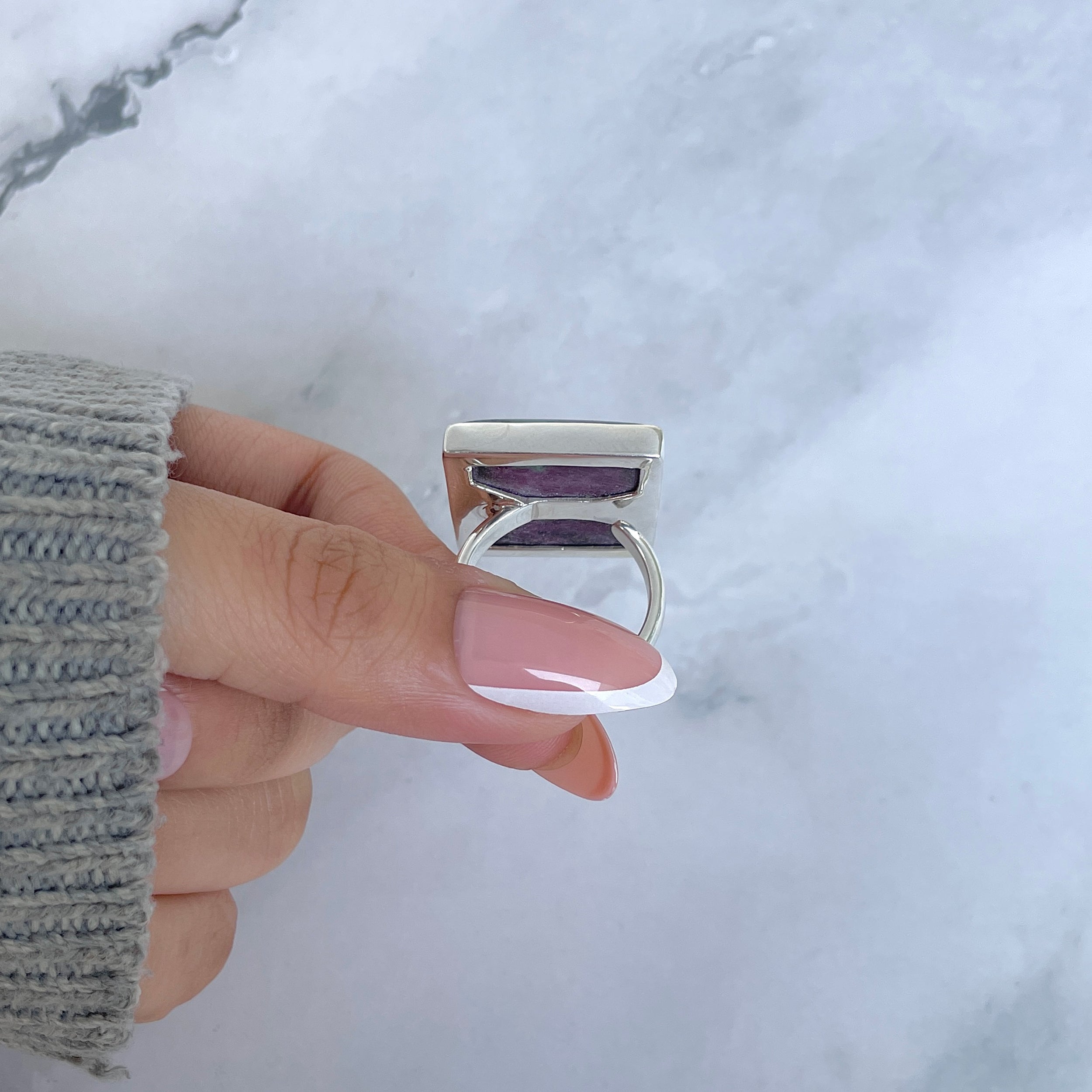 Ruby Zoisite Adjustable Ring-(RZS-R-92.)