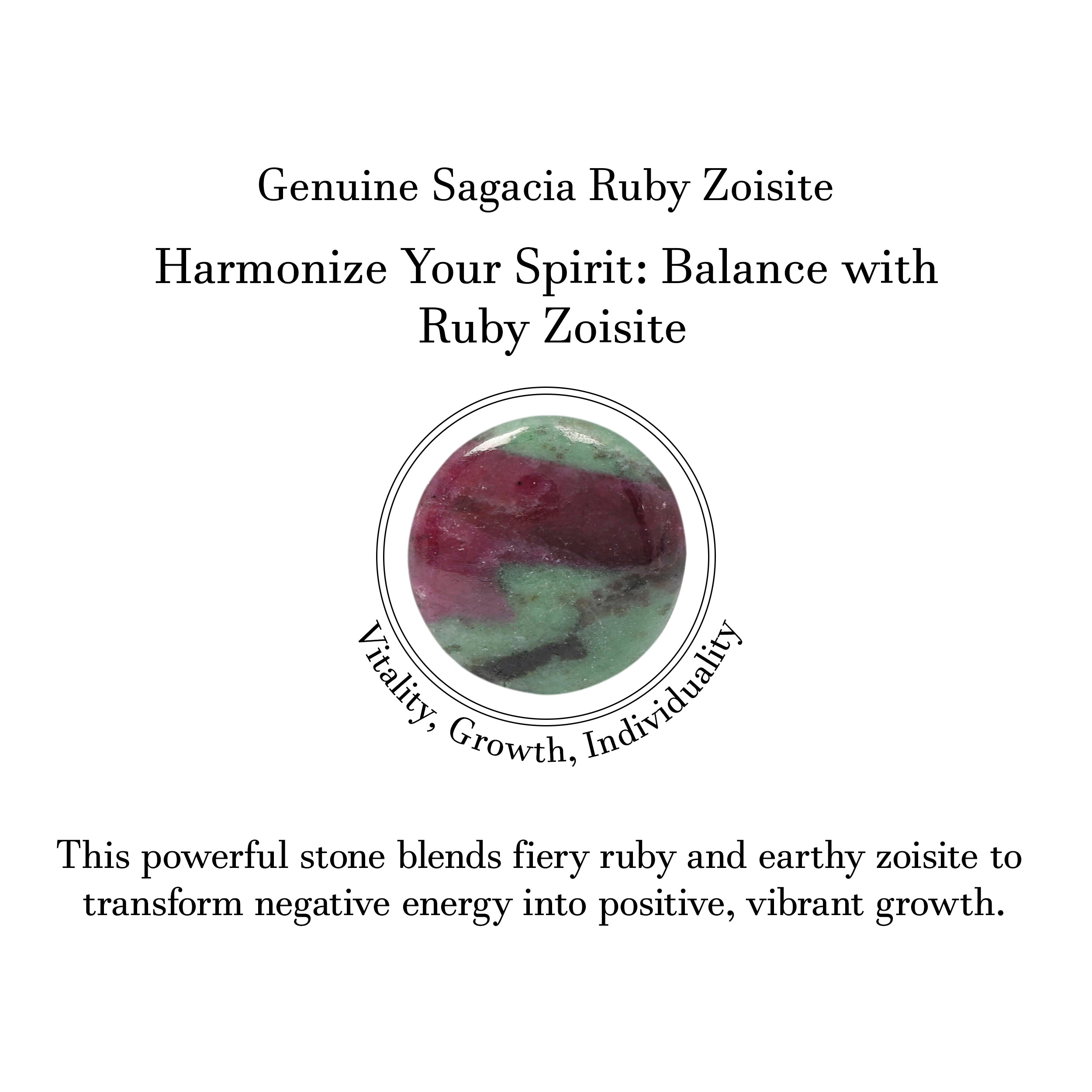 Ruby Zoisite Adjustable Ring-(RZS-R-55.)