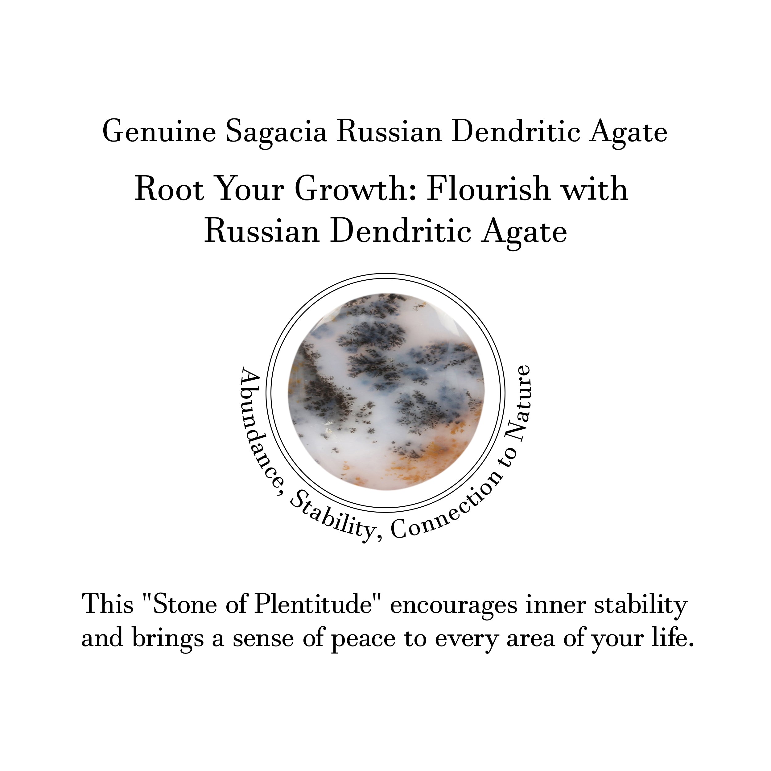 Russian Dendritic Agate Ring-(RDA-R-28.)