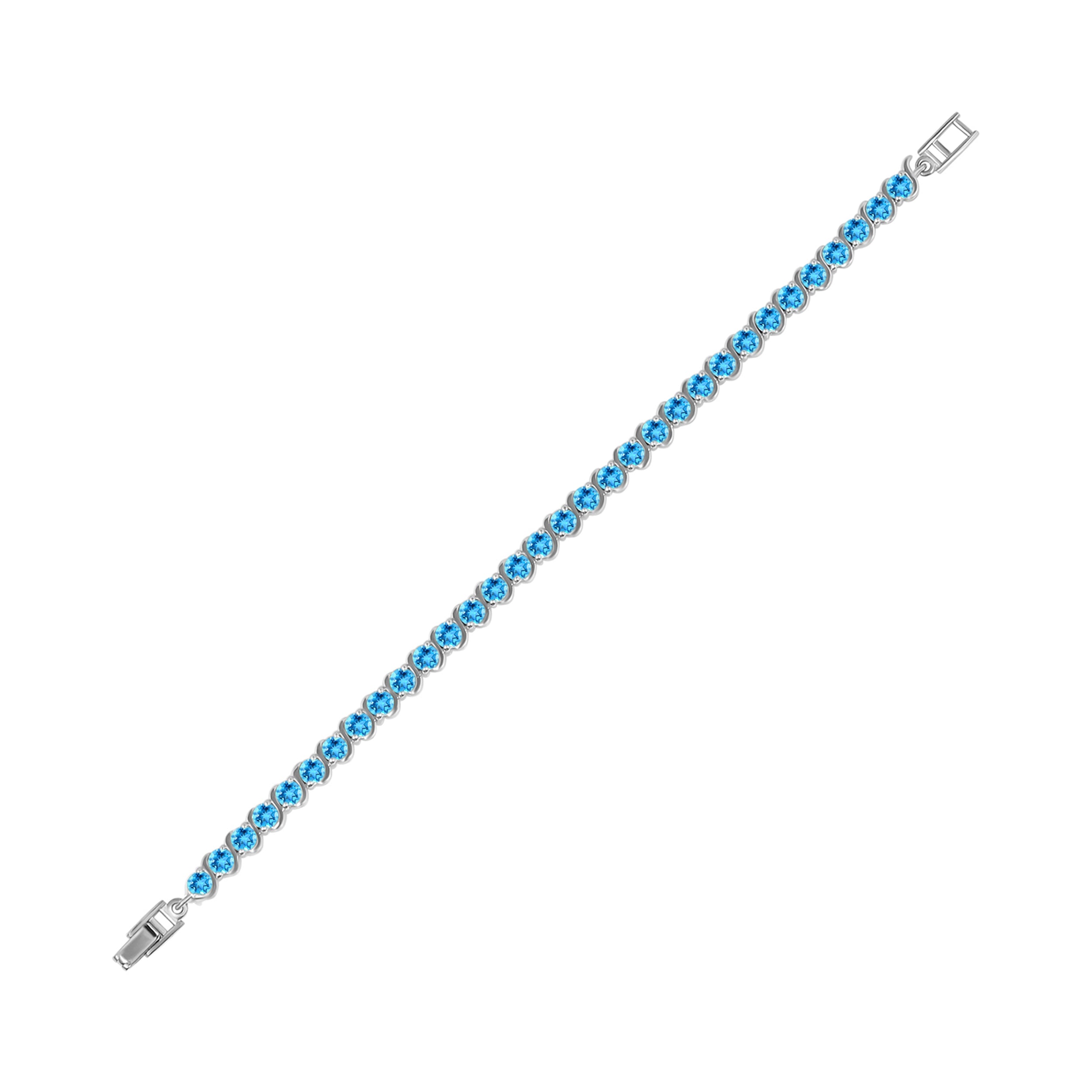 Swiss Blue Topaz Bracelet-(SBTZ-SB-173.)