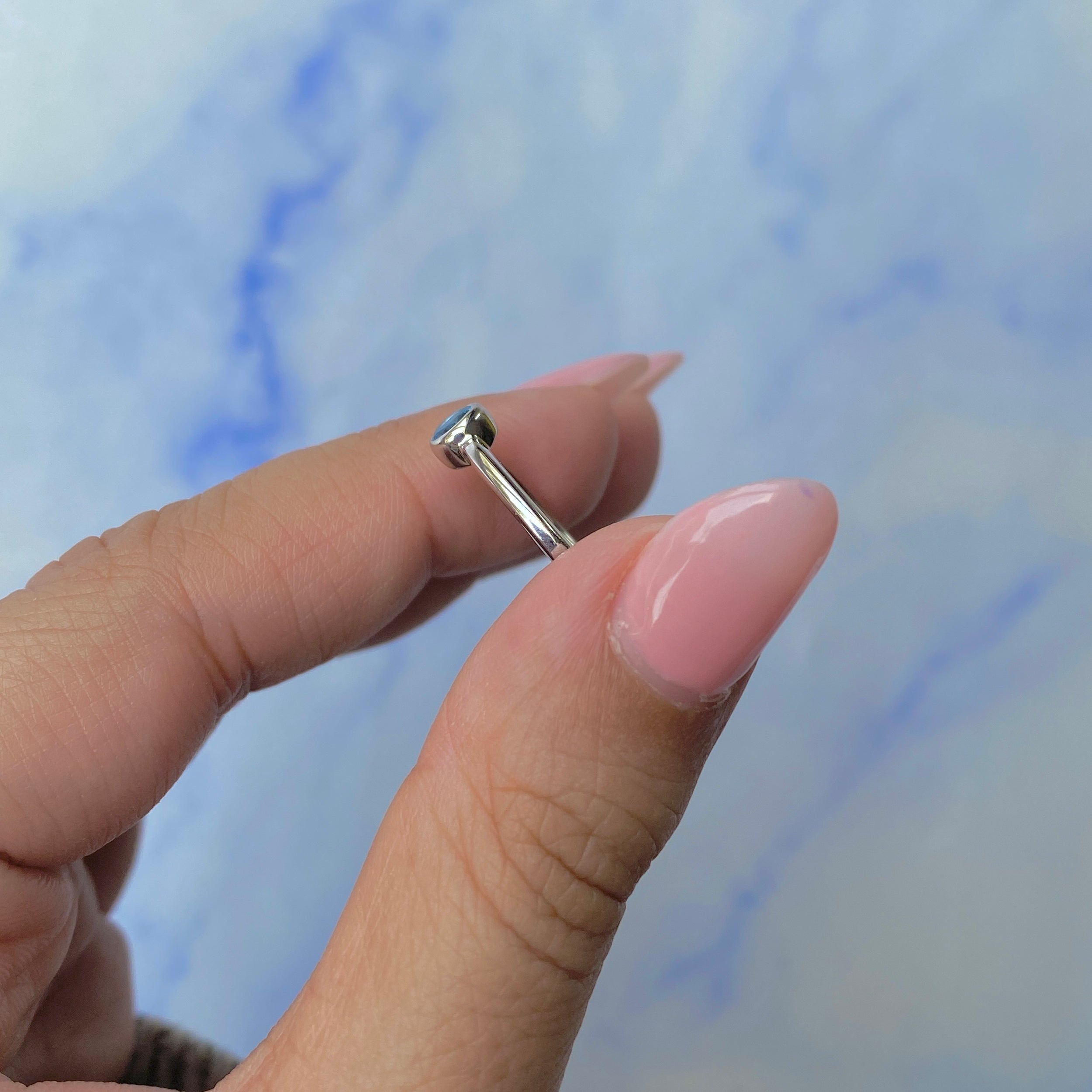 Swiss Blue Topaz Ring-(SBTZ-SR-3229.)