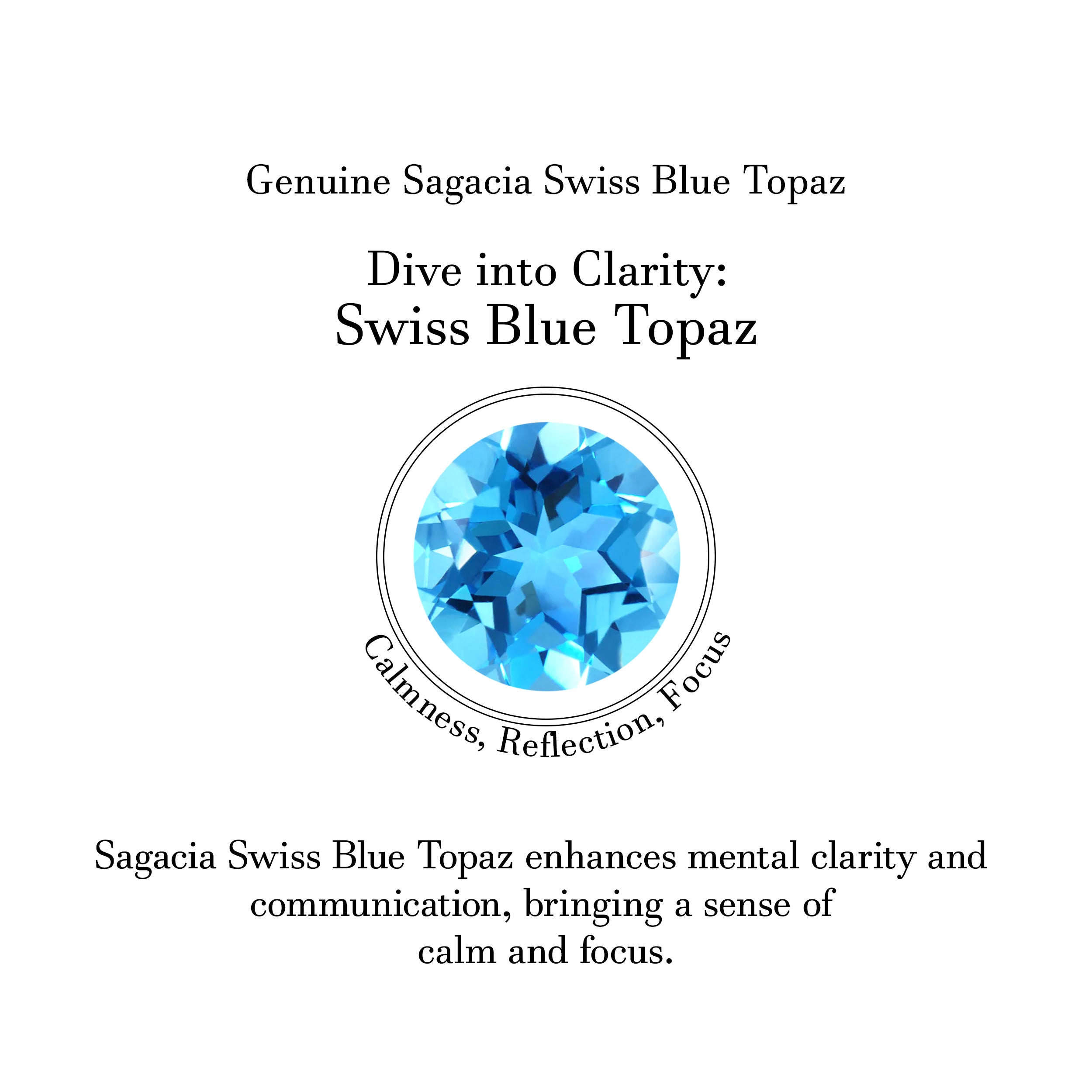 Swiss Blue Topaz Adjustable Ring-(SBTZ-CCR-9.)