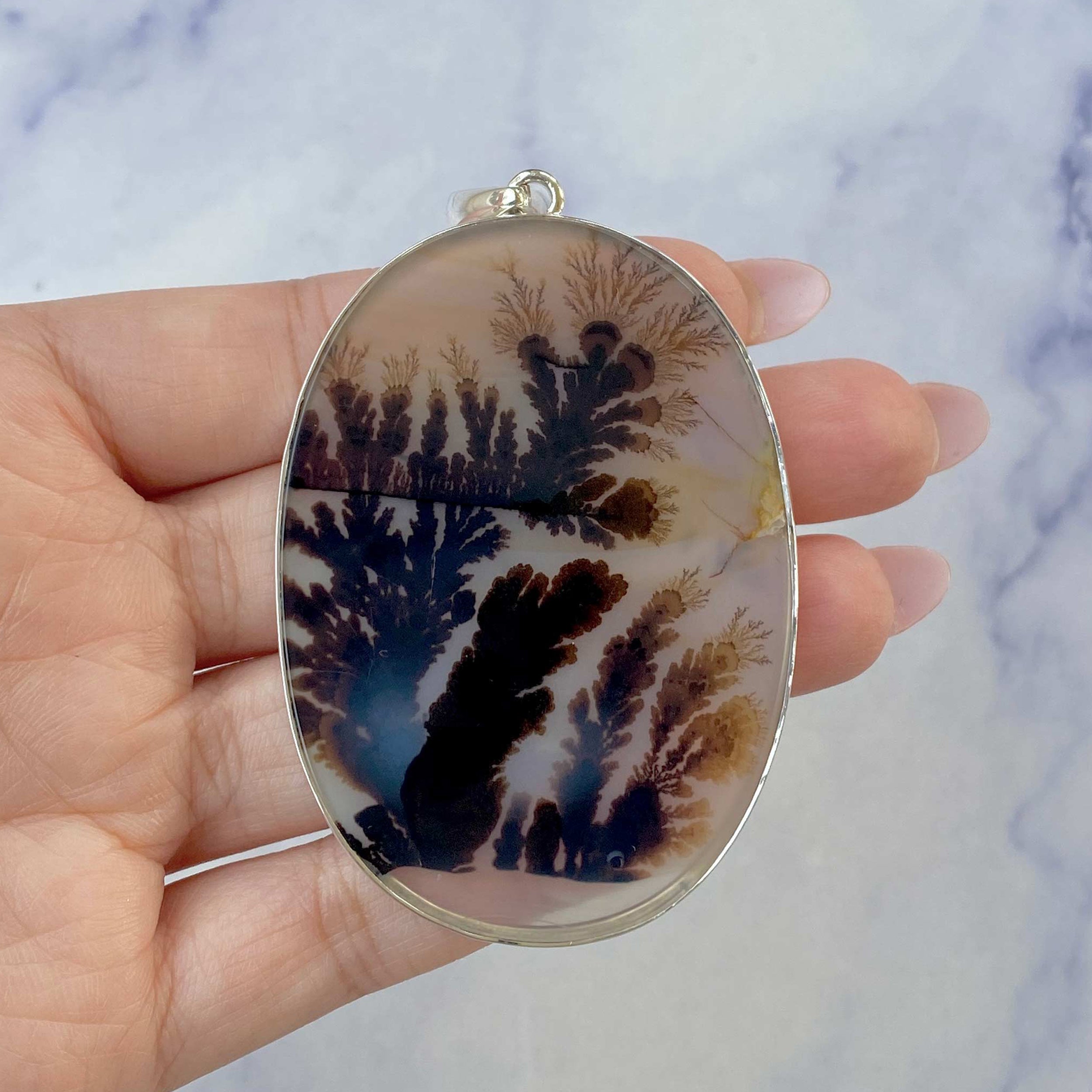 Scenic Agate Pendant-(SCA-P-33.)