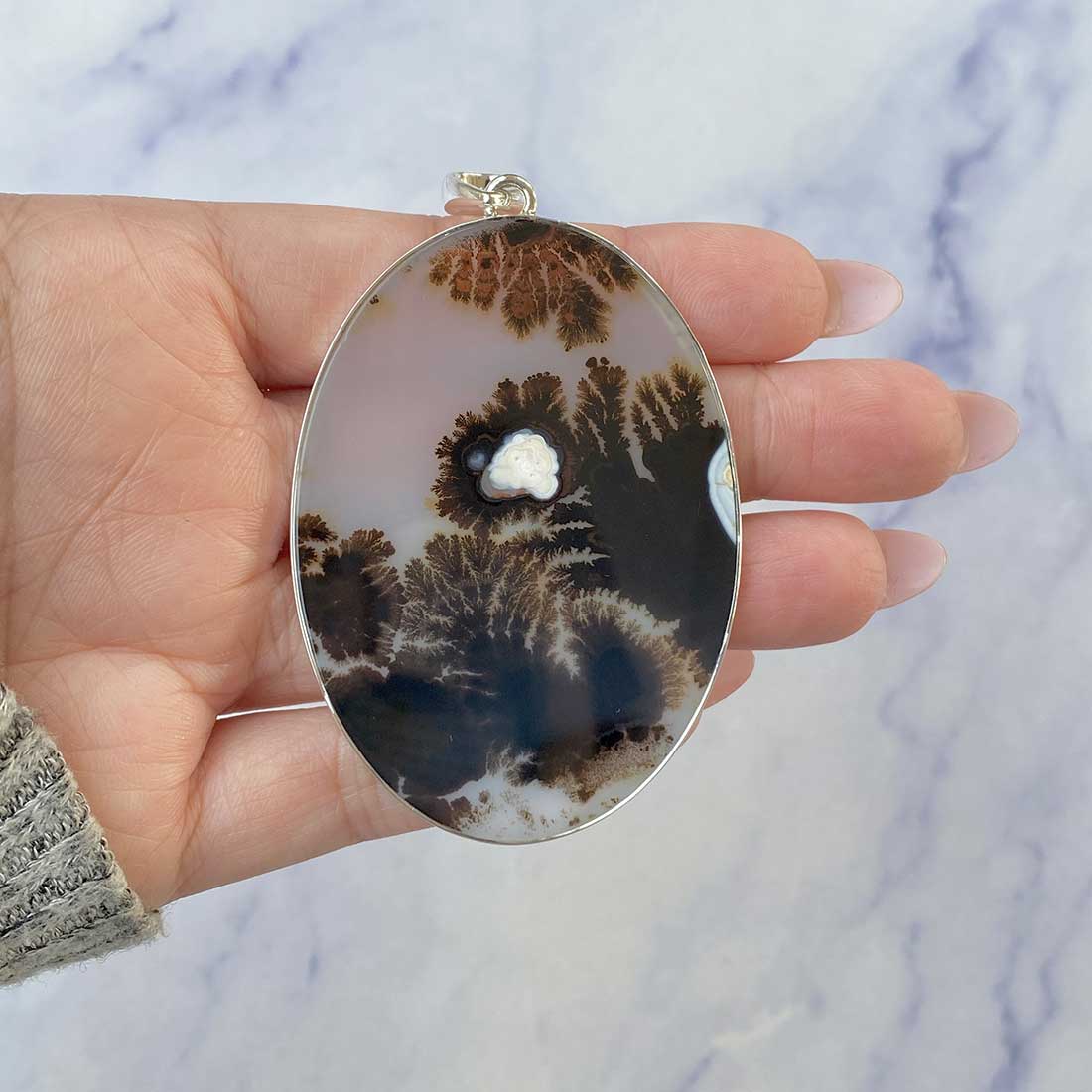 Scenic Agate Pendant-(SCA-P-34.)