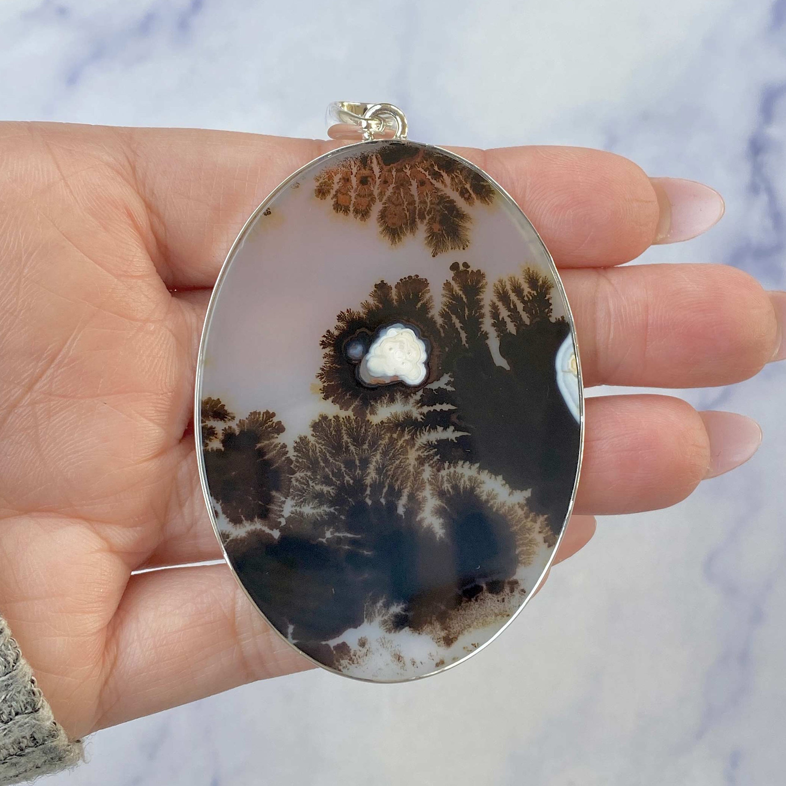 Scenic Agate Pendant-(SCA-P-34.)