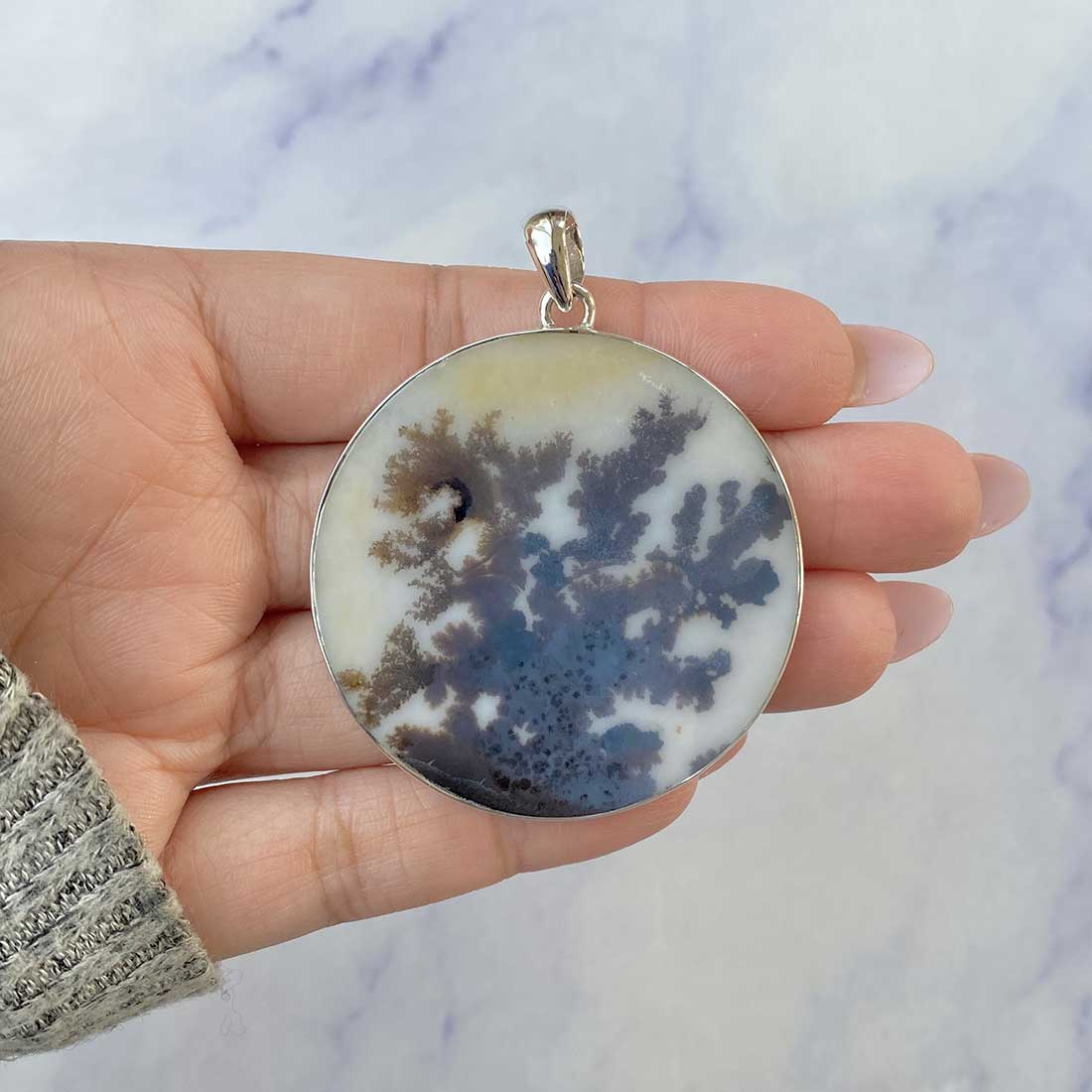 Scenic Agate Pendant-(SCA-P-39.)