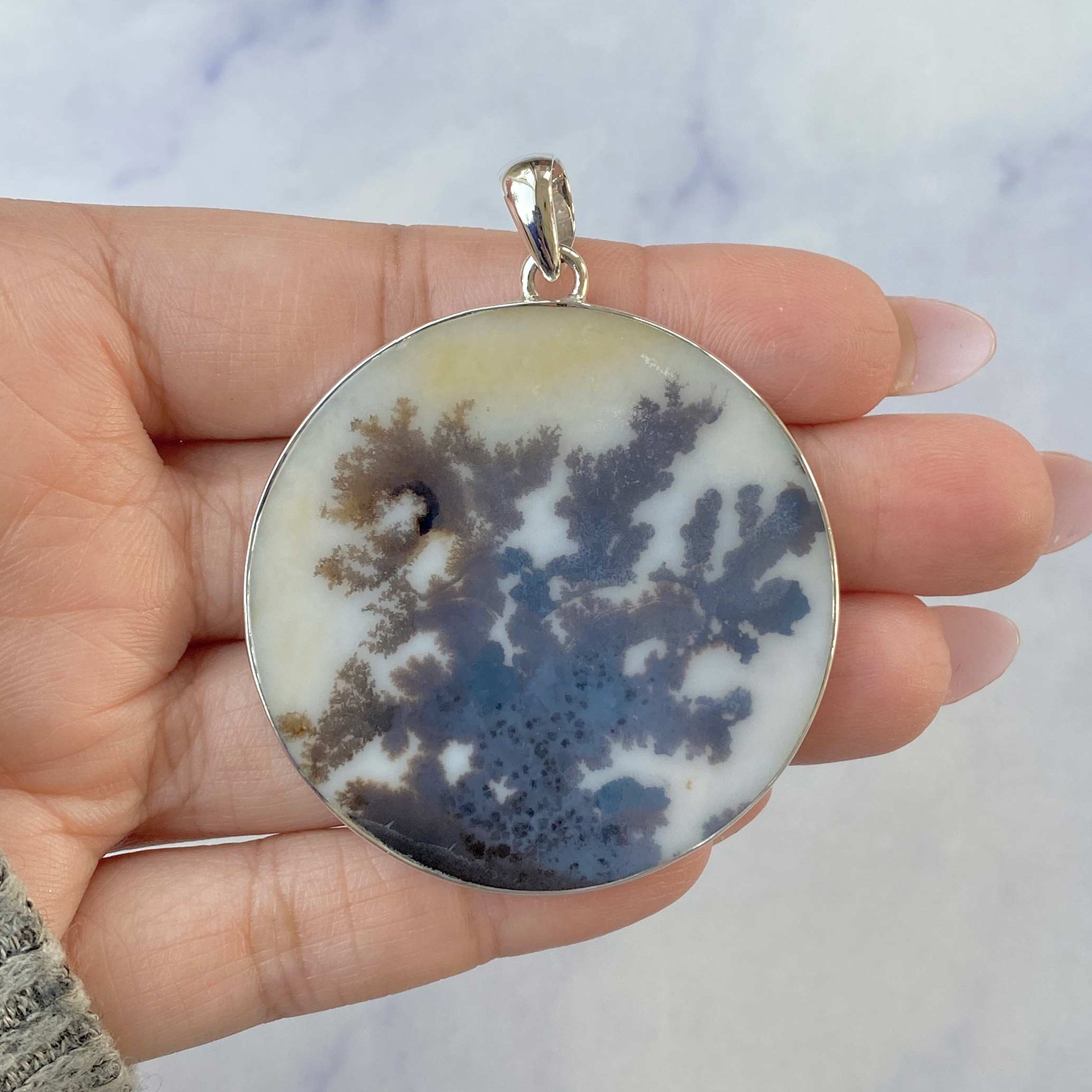 Scenic Agate Pendant-(SCA-P-39.)