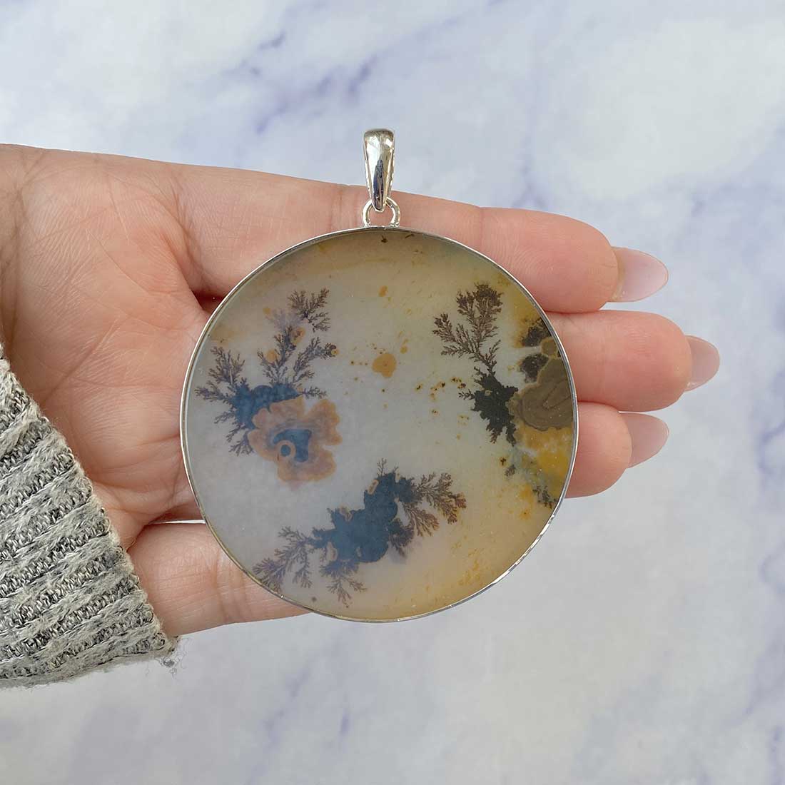 Scenic Agate Pendant-(SCA-P-40.)