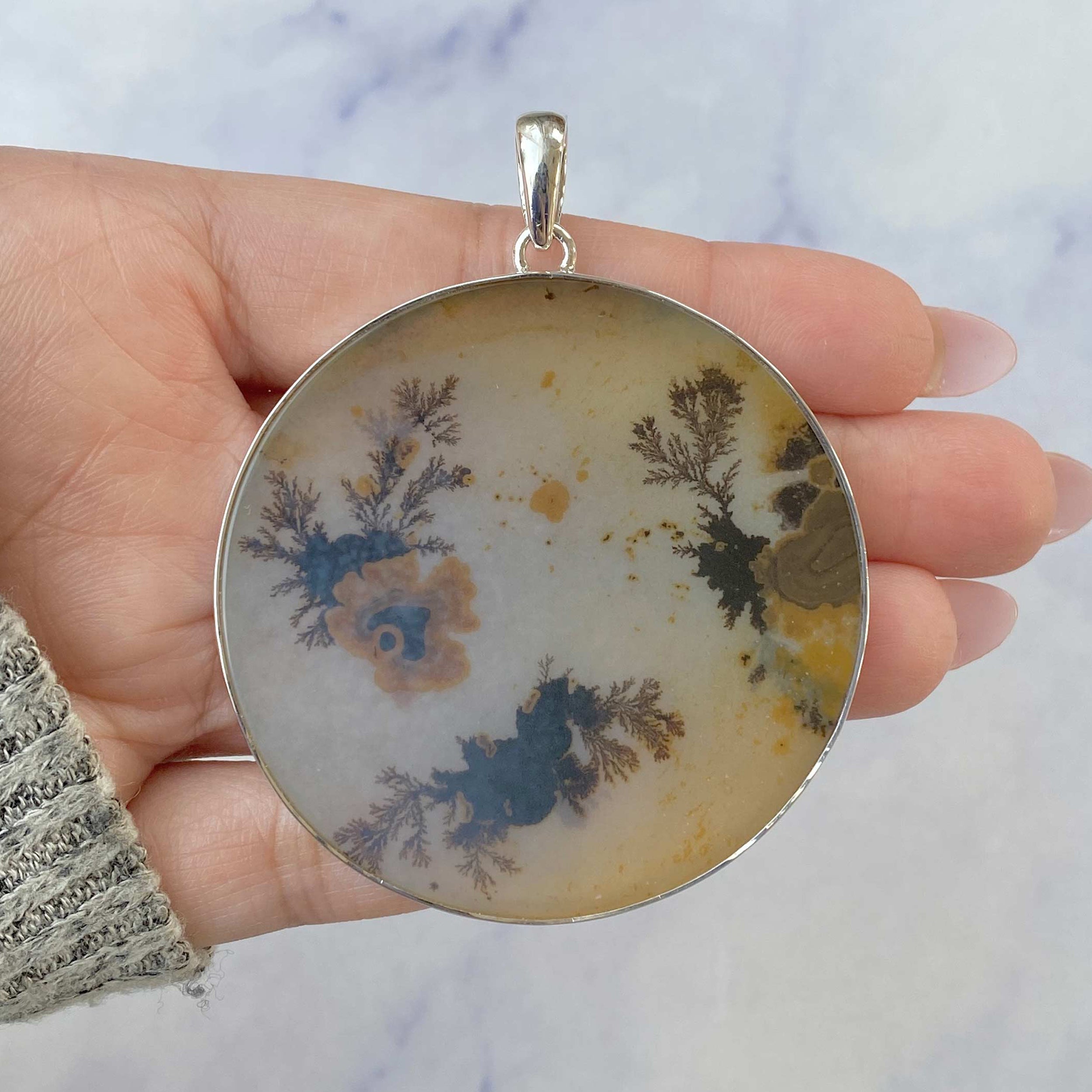 Scenic Agate Pendant-(SCA-P-40.)
