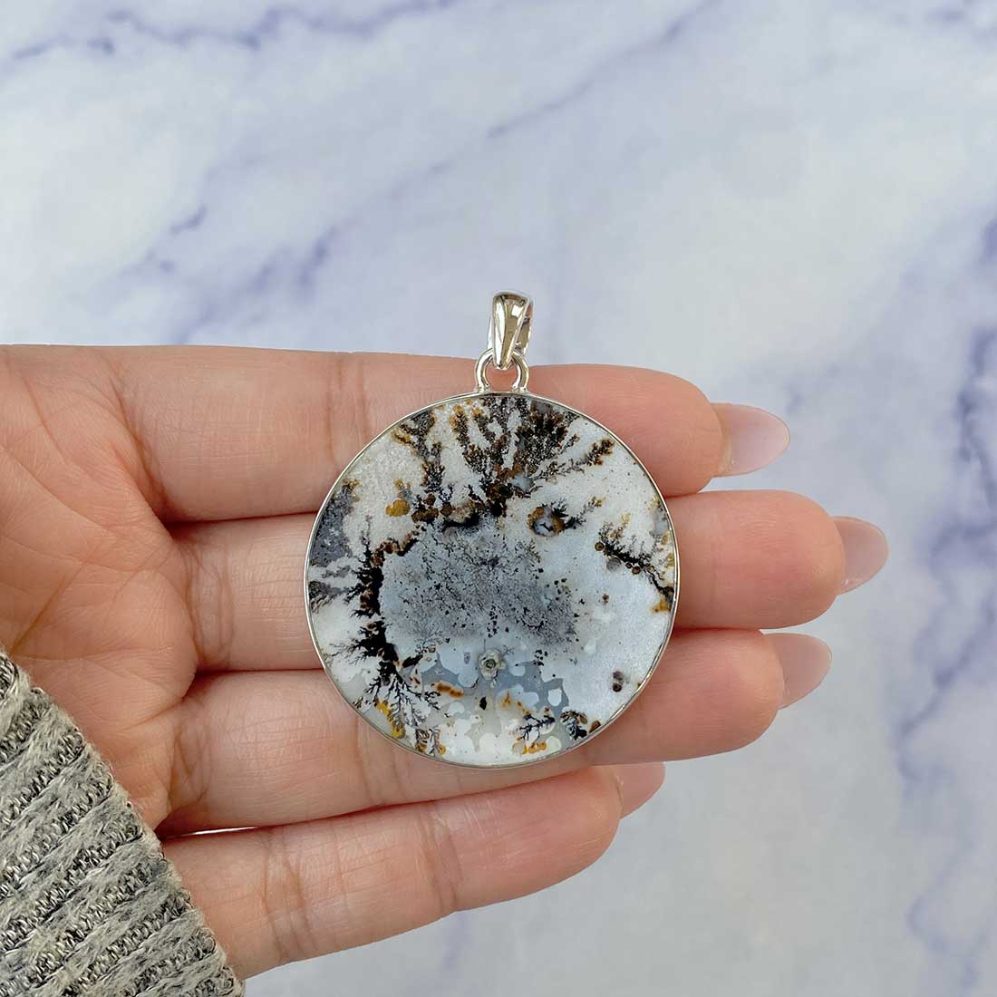 Scenic Agate Pendant-(SCA-P-47.)