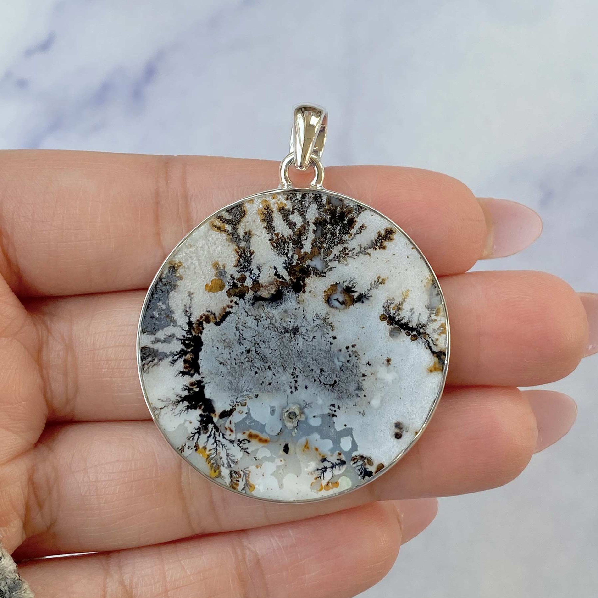 Scenic Agate Pendant-(SCA-P-47.)