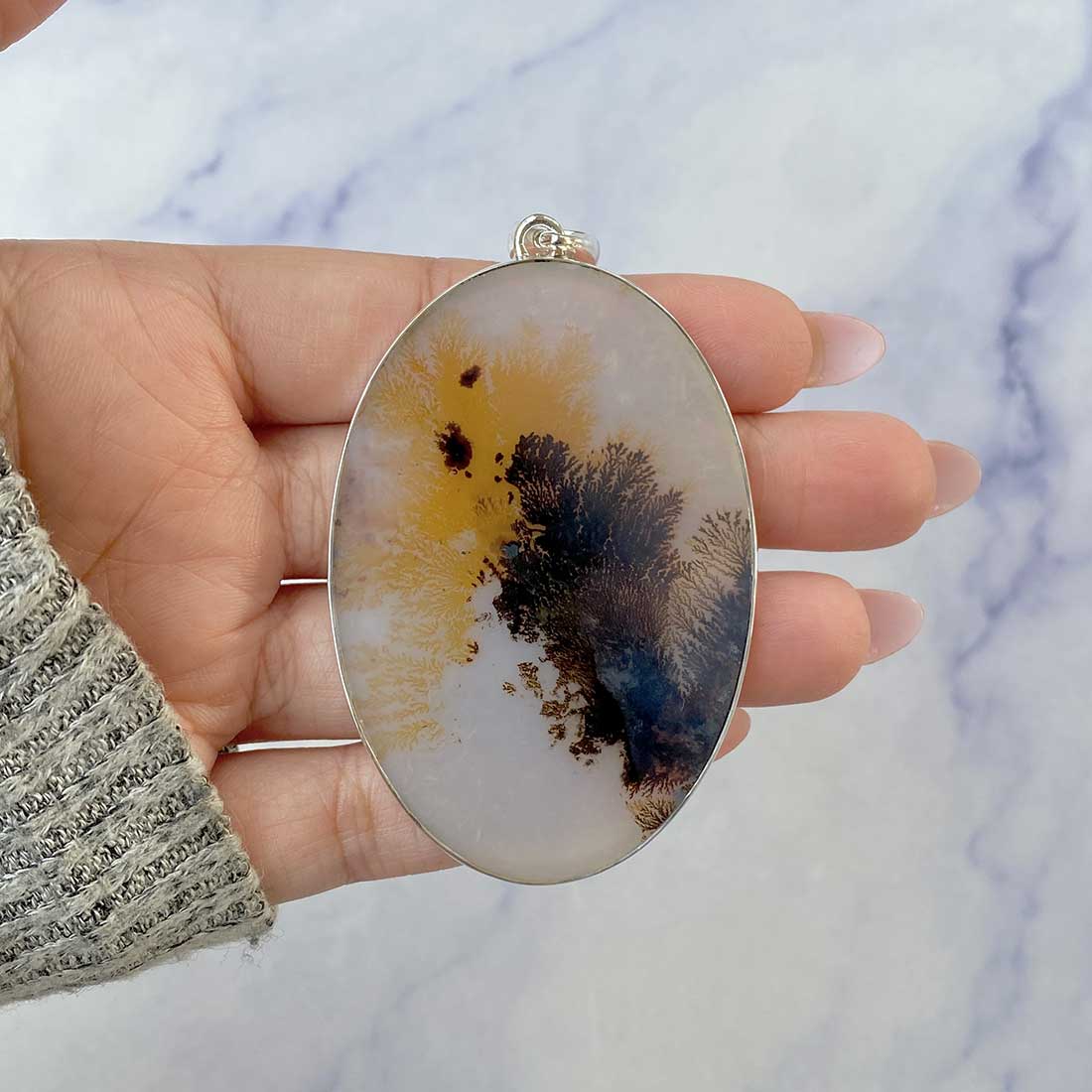 Scenic Agate Pendant-(SCA-P-49.)