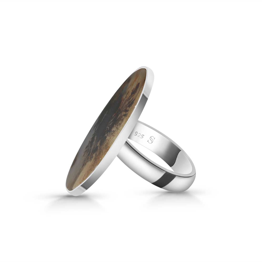 Scenic Agate Adjustable Ring-(SCA-R-11.)