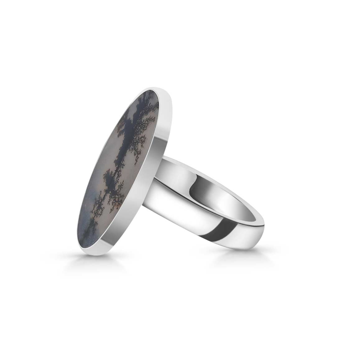 Scenic Agate Adjustable Ring-(SCA-R-14.)