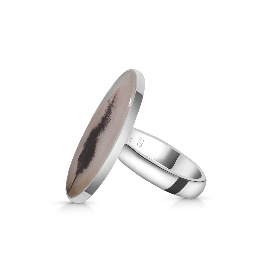 Scenic Agate Adjustable Ring-(SCA-R-30.)