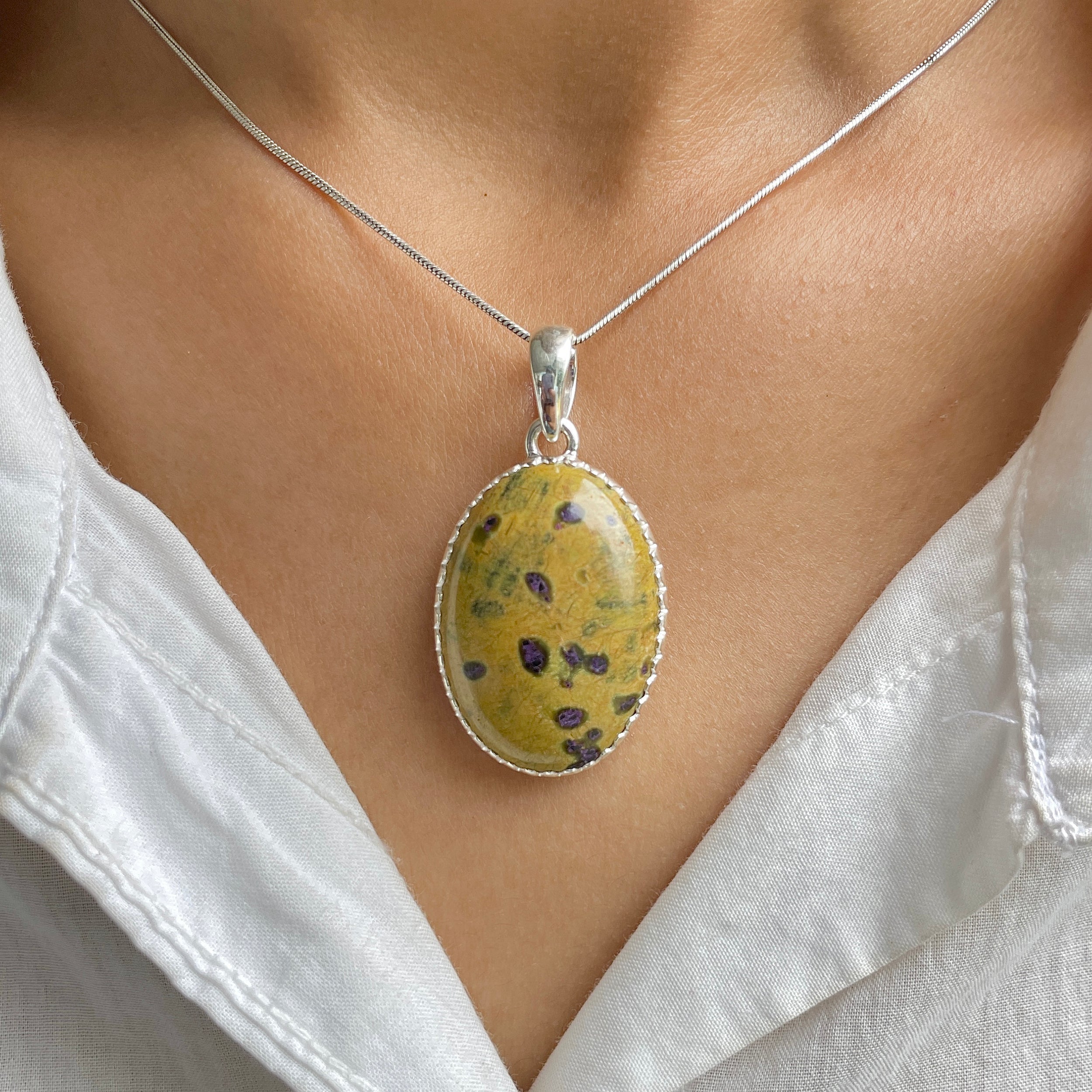 Stichtite Pendant-(SCT-P-10.)