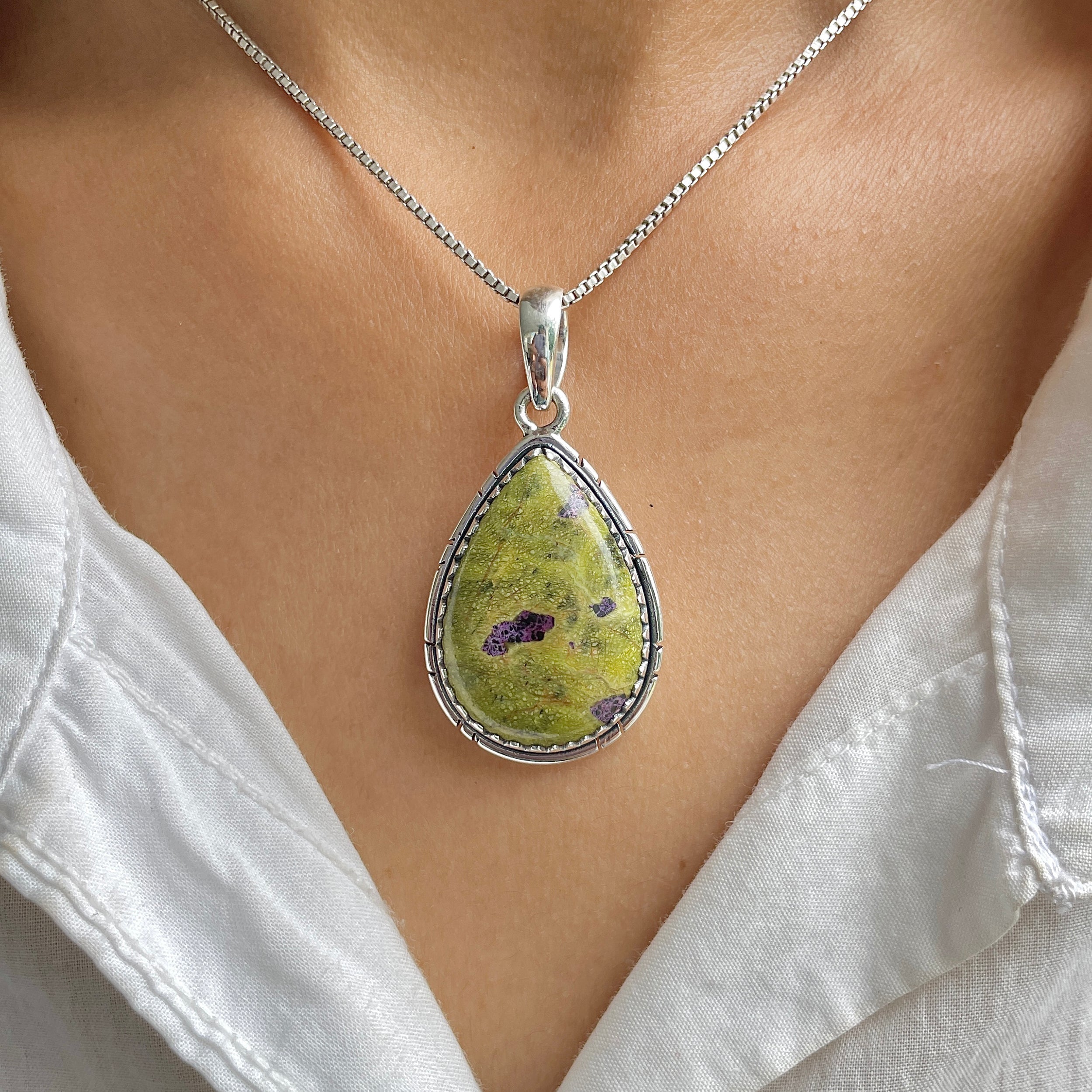 Stichtite Pendant-(SCT-P-11.)