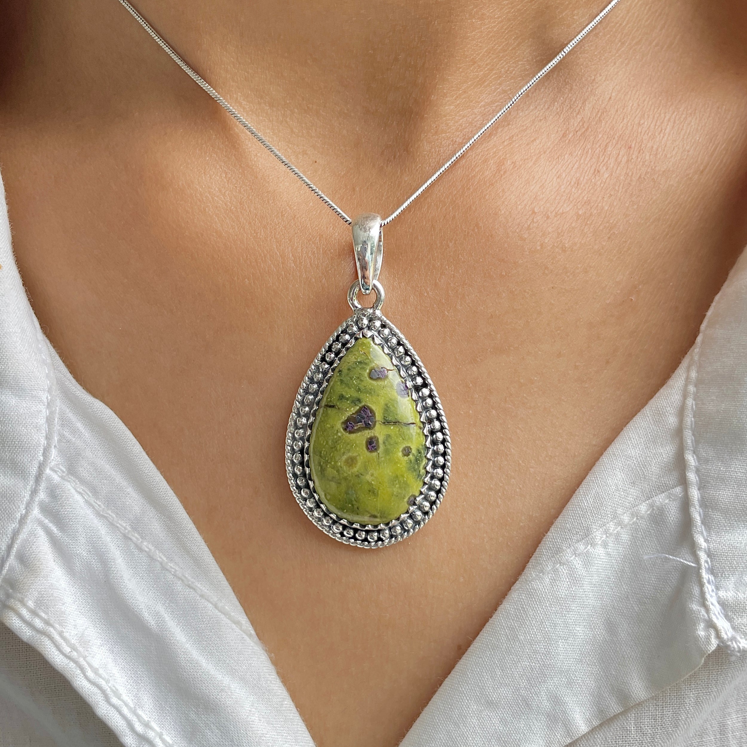 Stichtite Pendant-(SCT-P-13.)