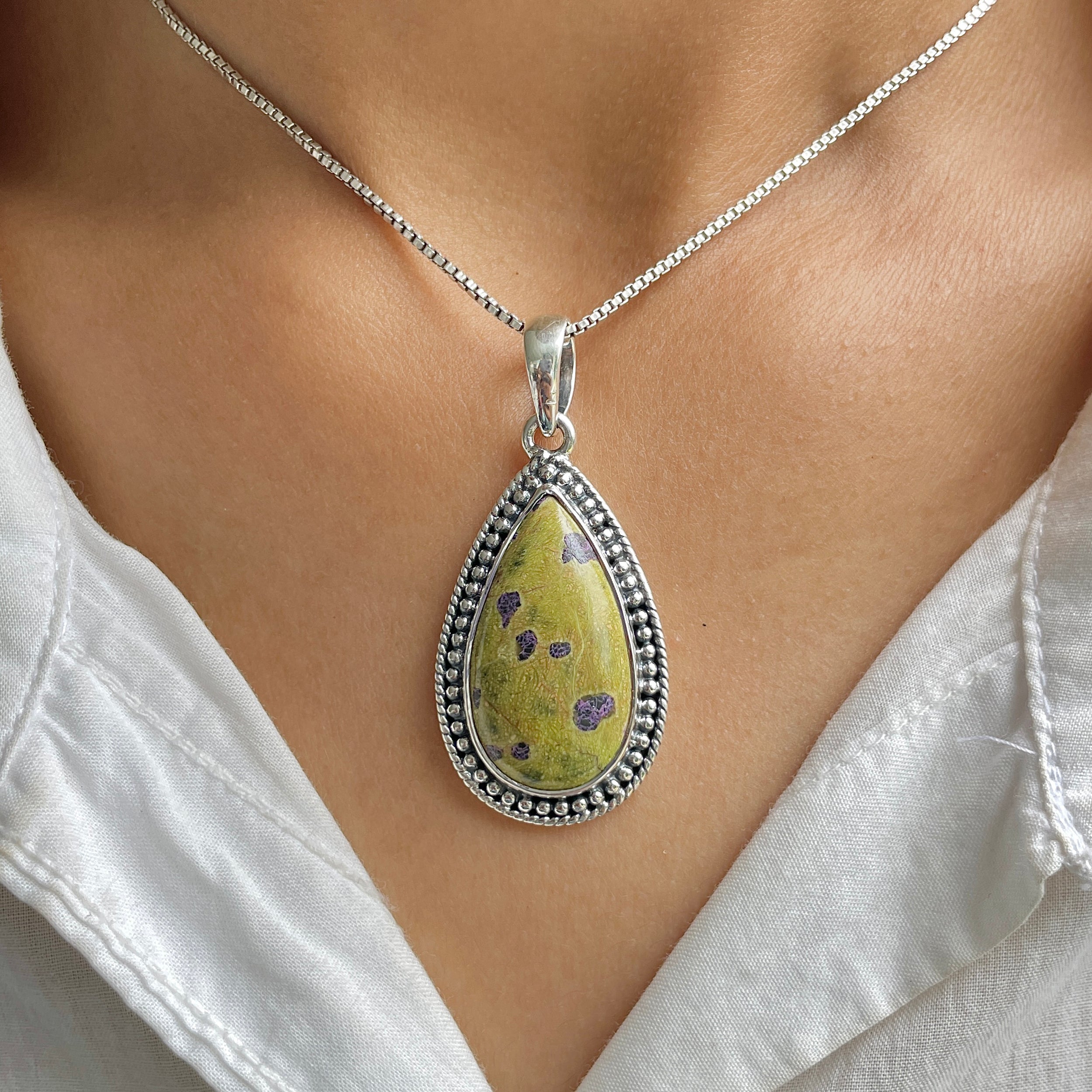 Stichtite Pendant-(SCT-P-14.)