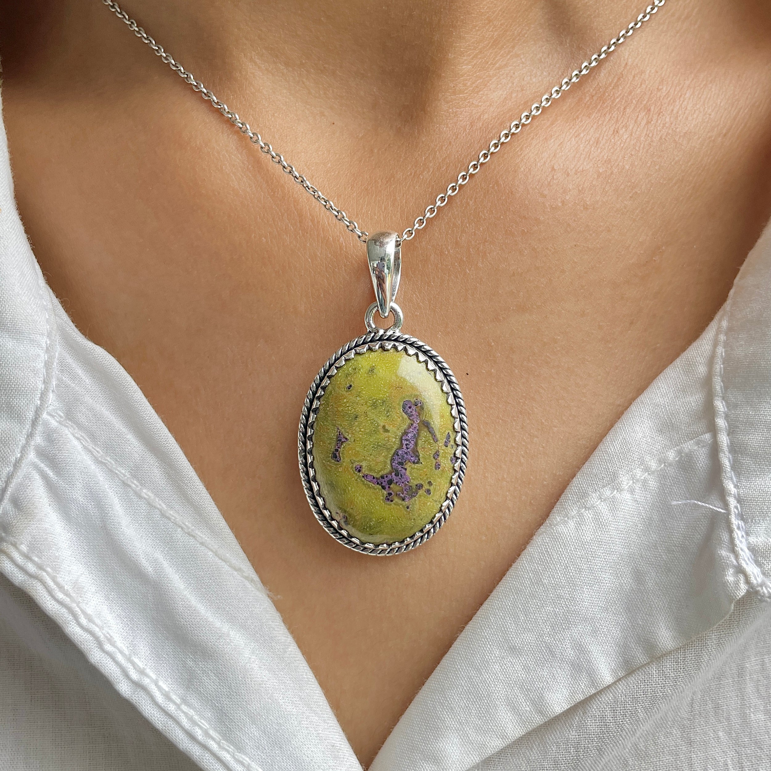 Stichtite Pendant-(SCT-P-15.)