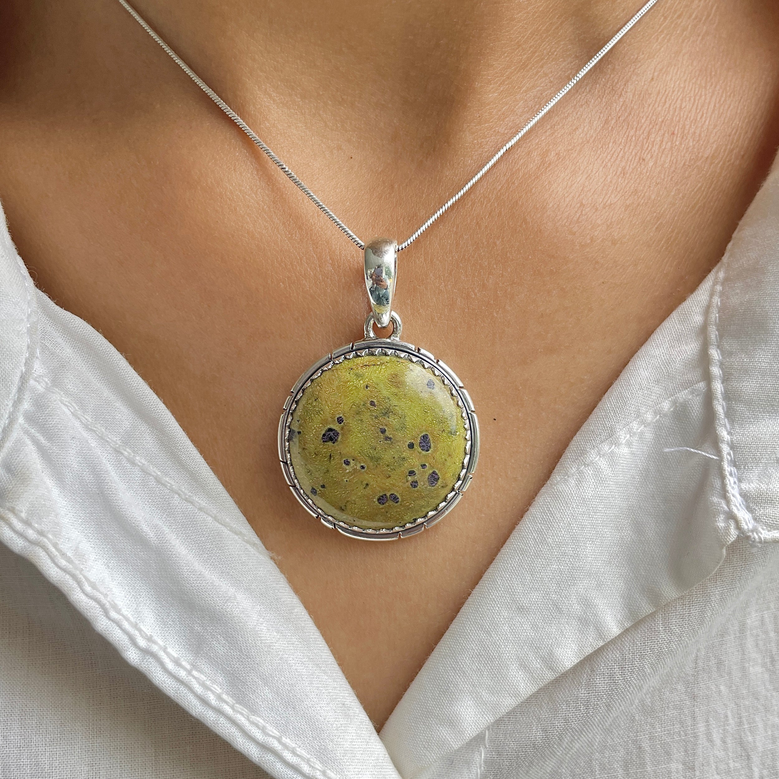 Stichtite Pendant-(SCT-P-16.)