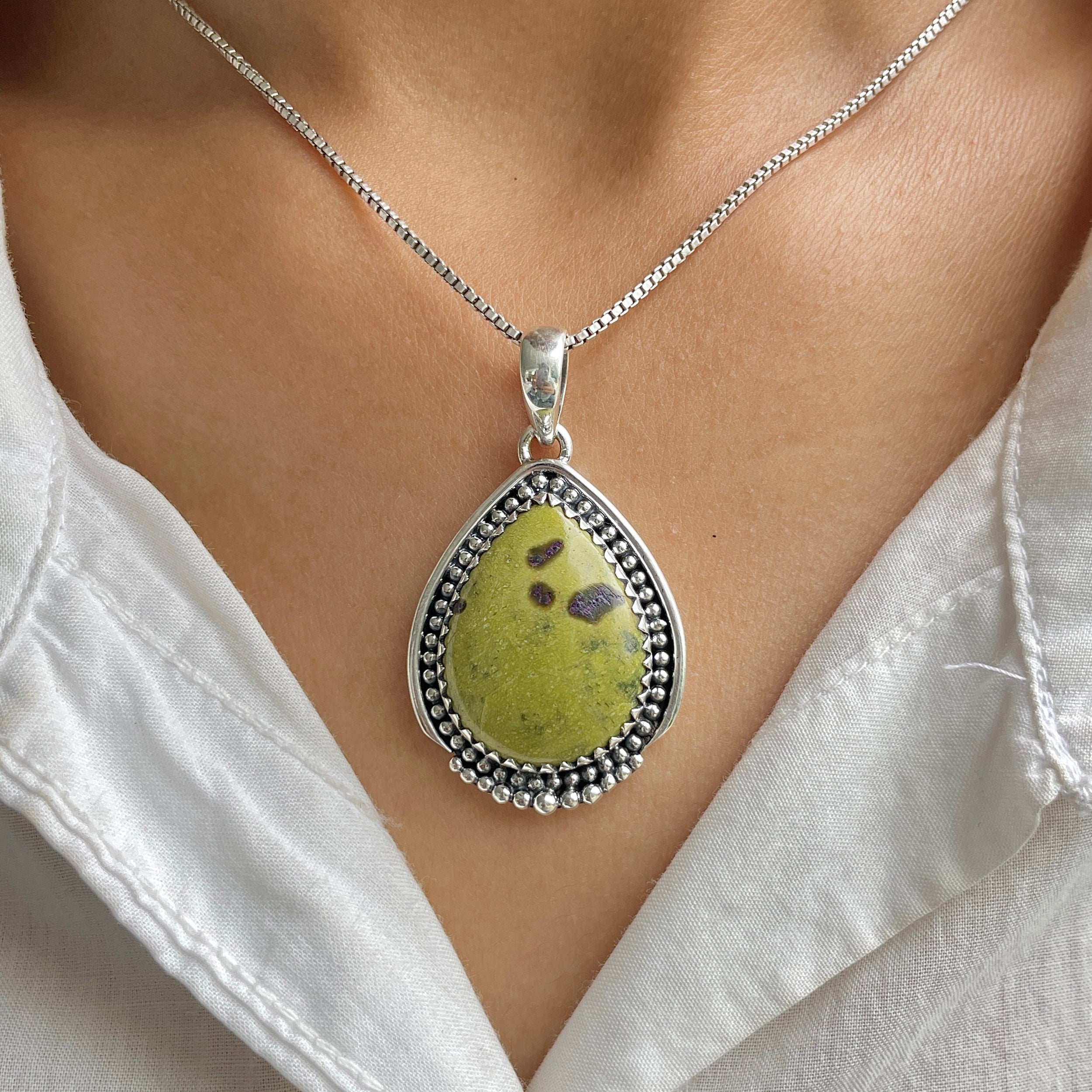 Stichtite Pendant-(SCT-P-17.)