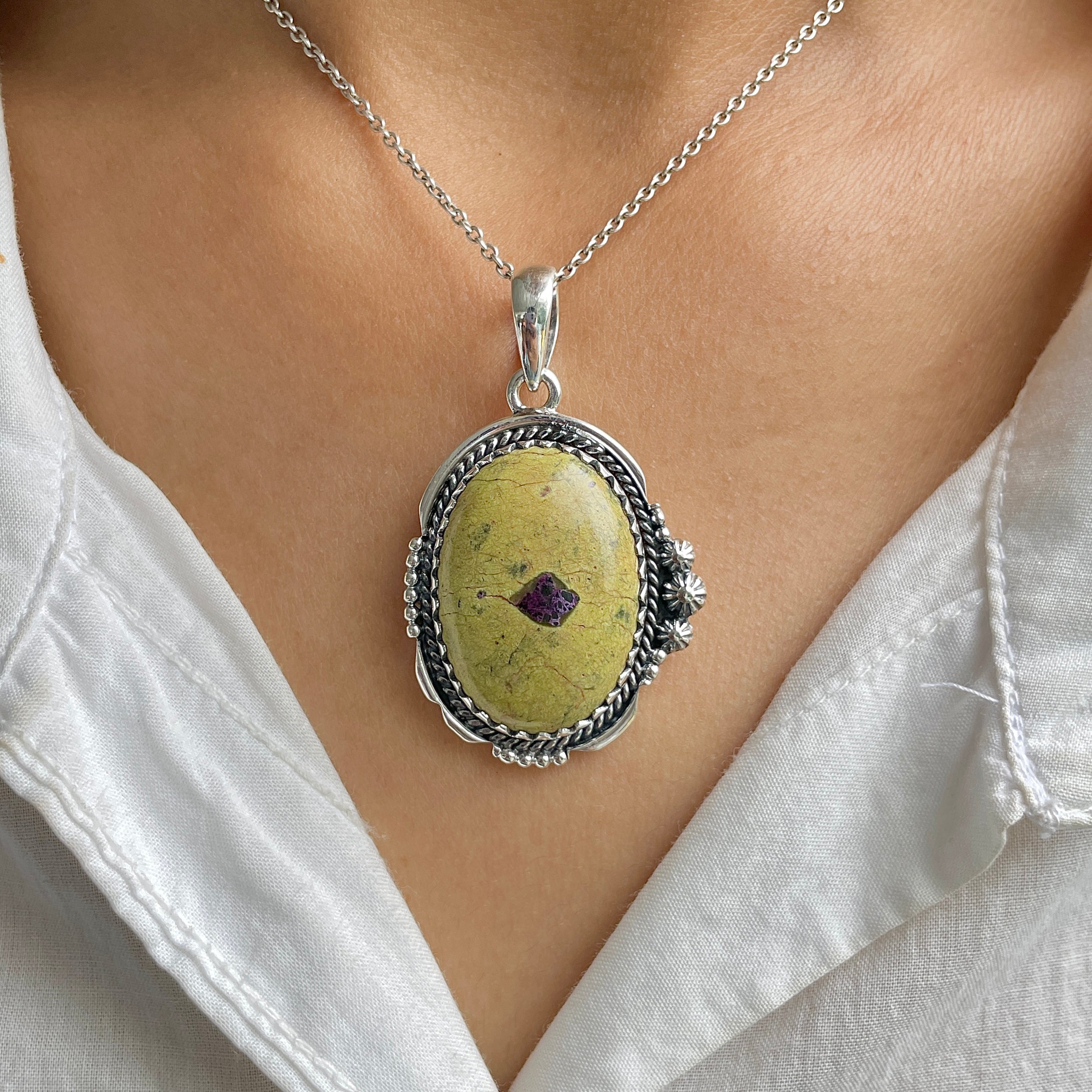 Stichtite Pendant-(SCT-P-18.)