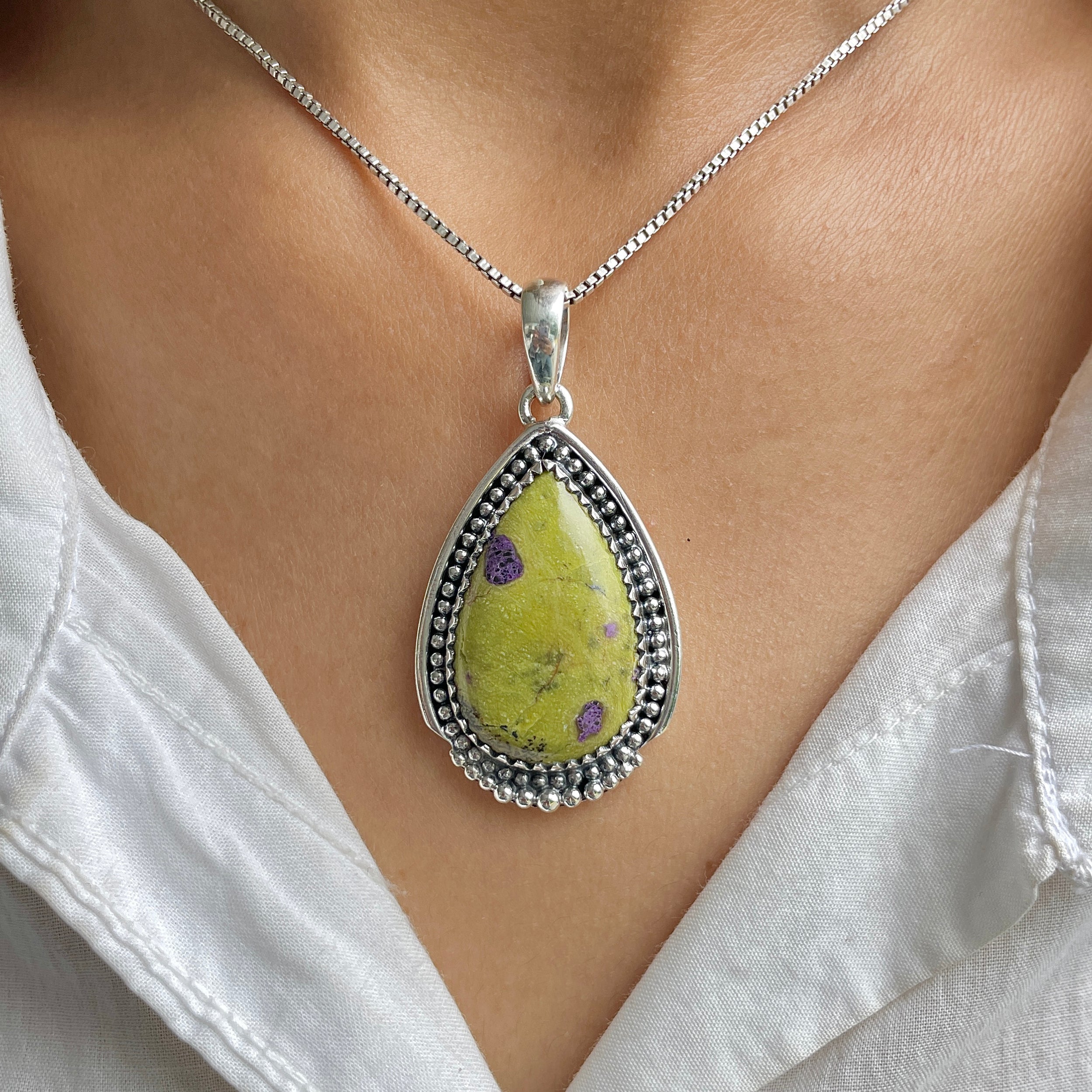 Stichtite Pendant-(SCT-P-19.)