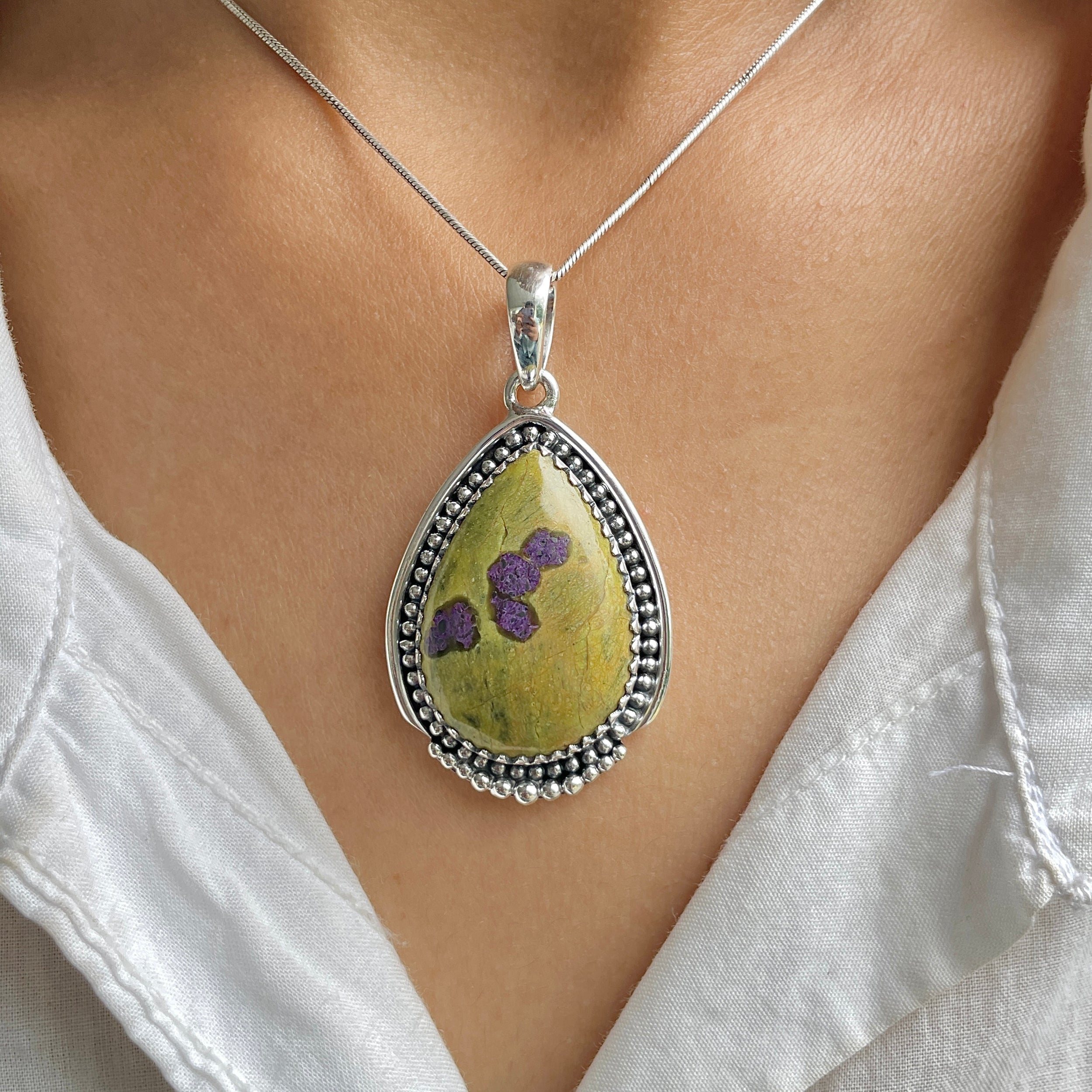 Stichtite Pendant-(SCT-P-20.)