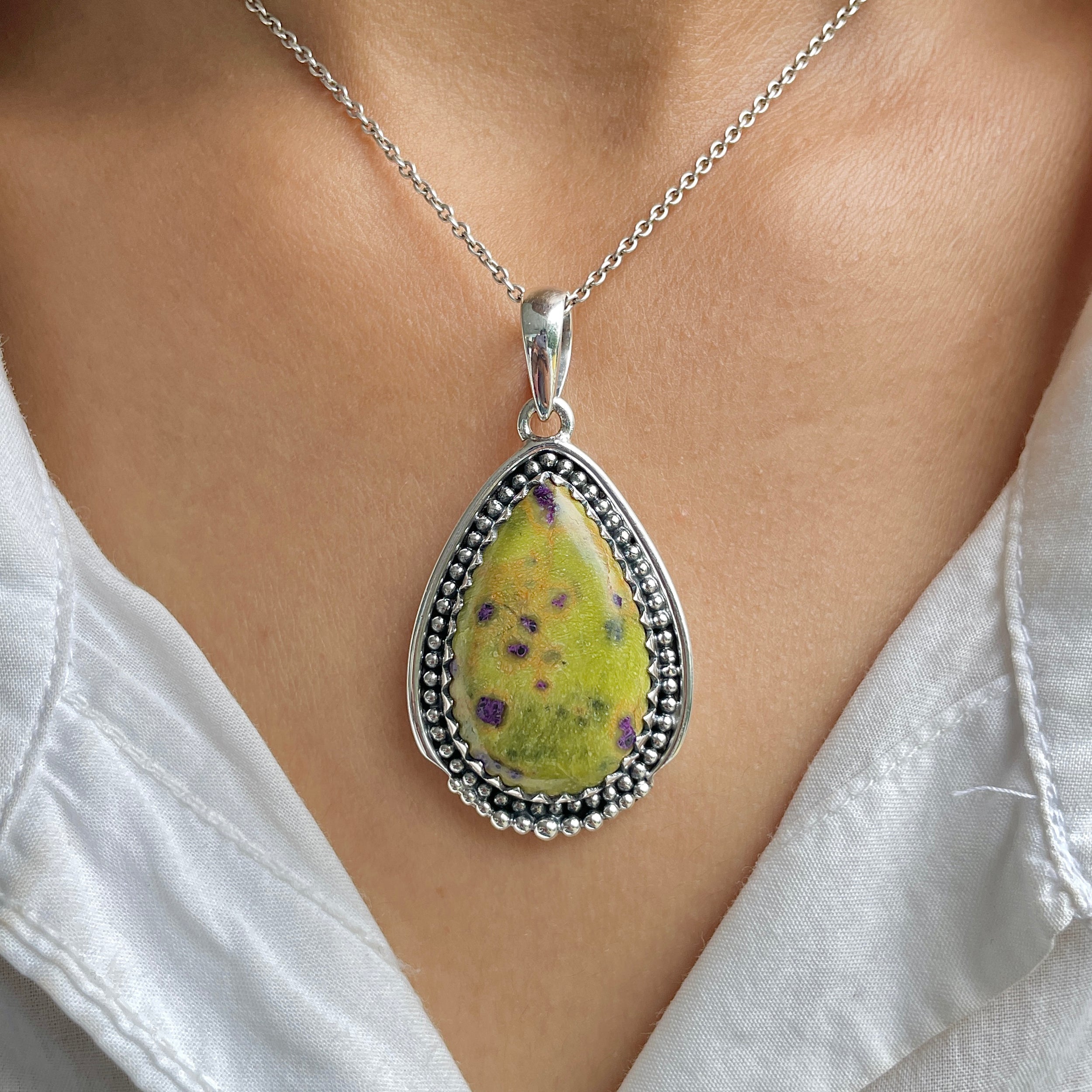 Stichtite Pendant-(SCT-P-21.)