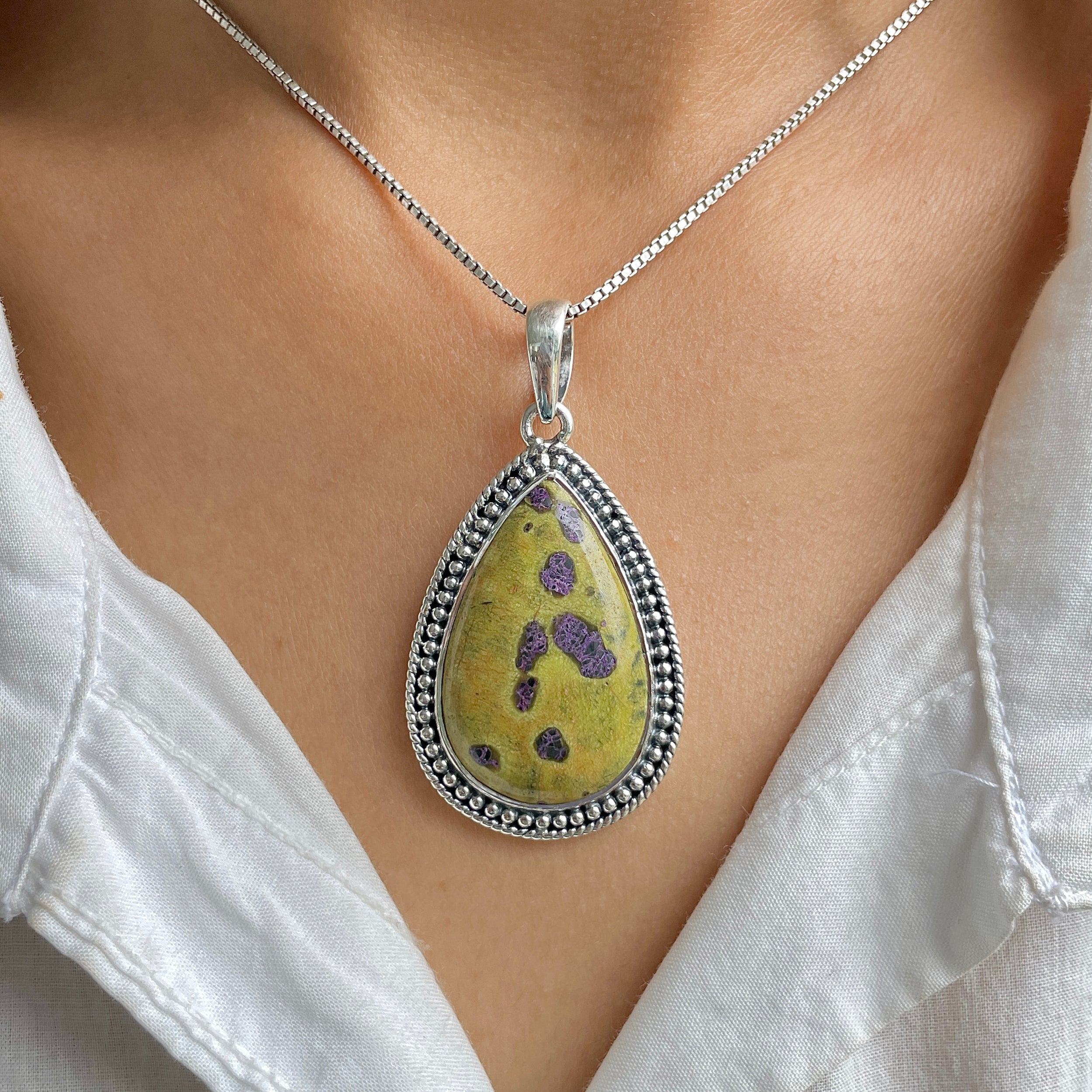 Stichtite Pendant-(SCT-P-24.)