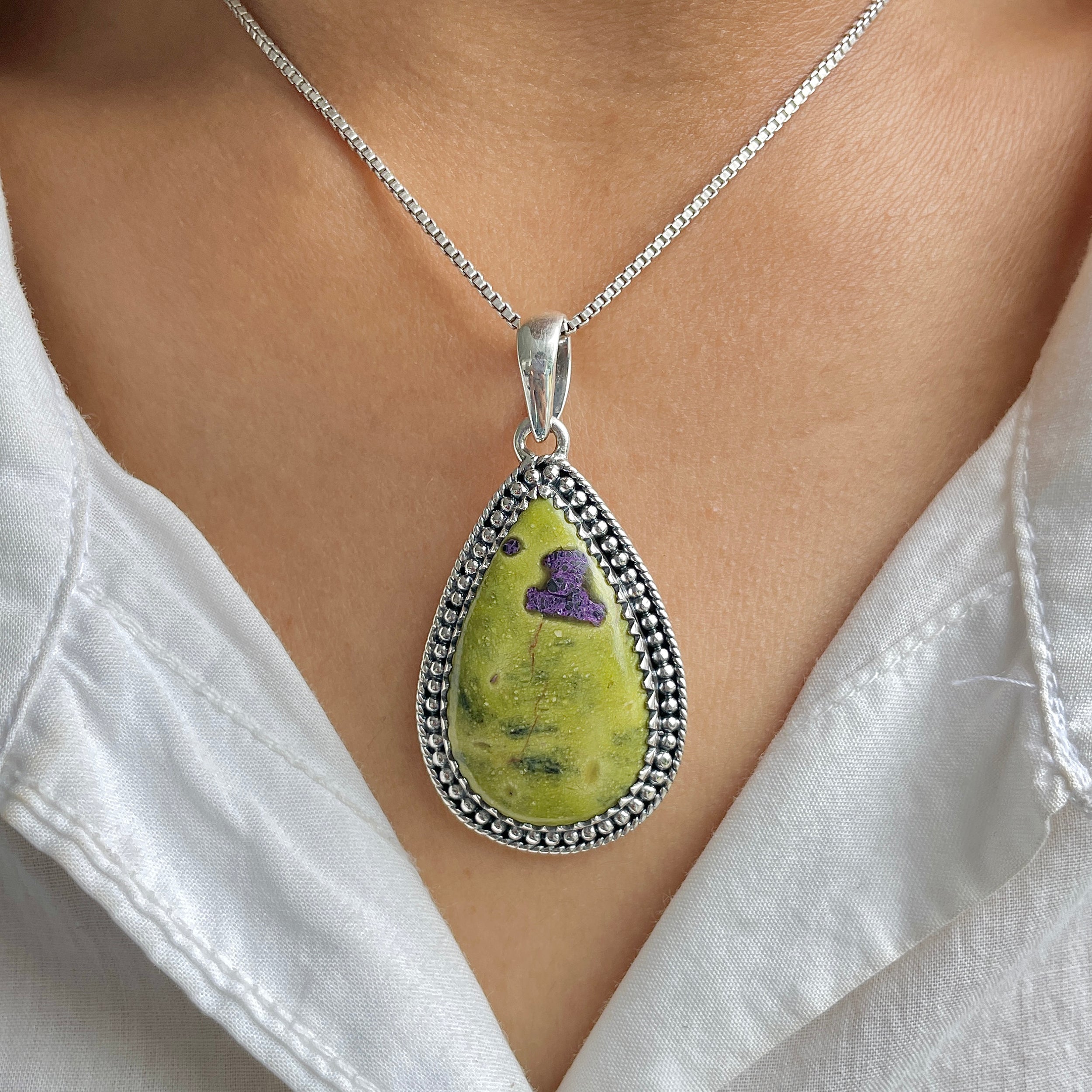 Stichtite Pendant-(SCT-P-26.)