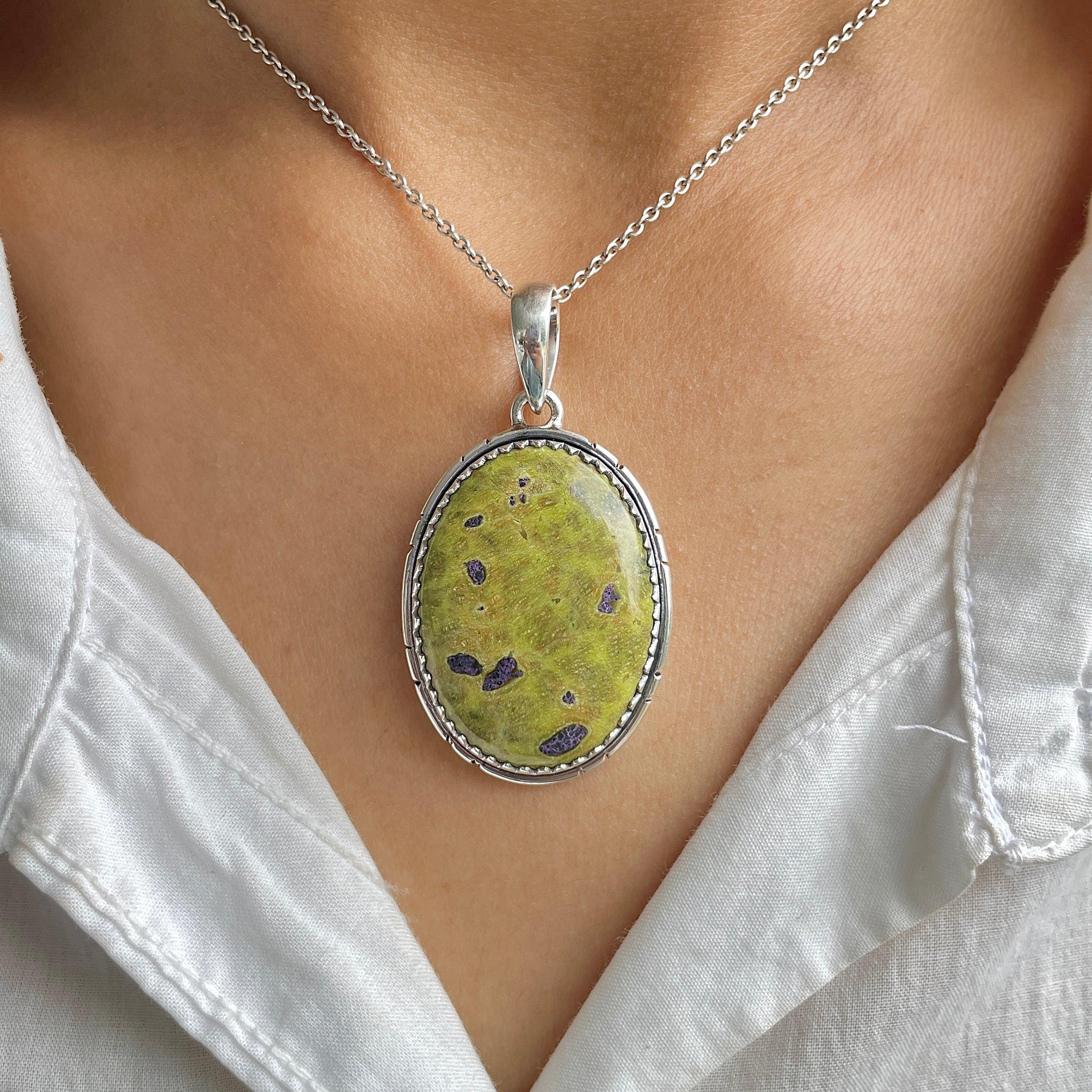 Stichtite Pendant-(SCT-P-30.)