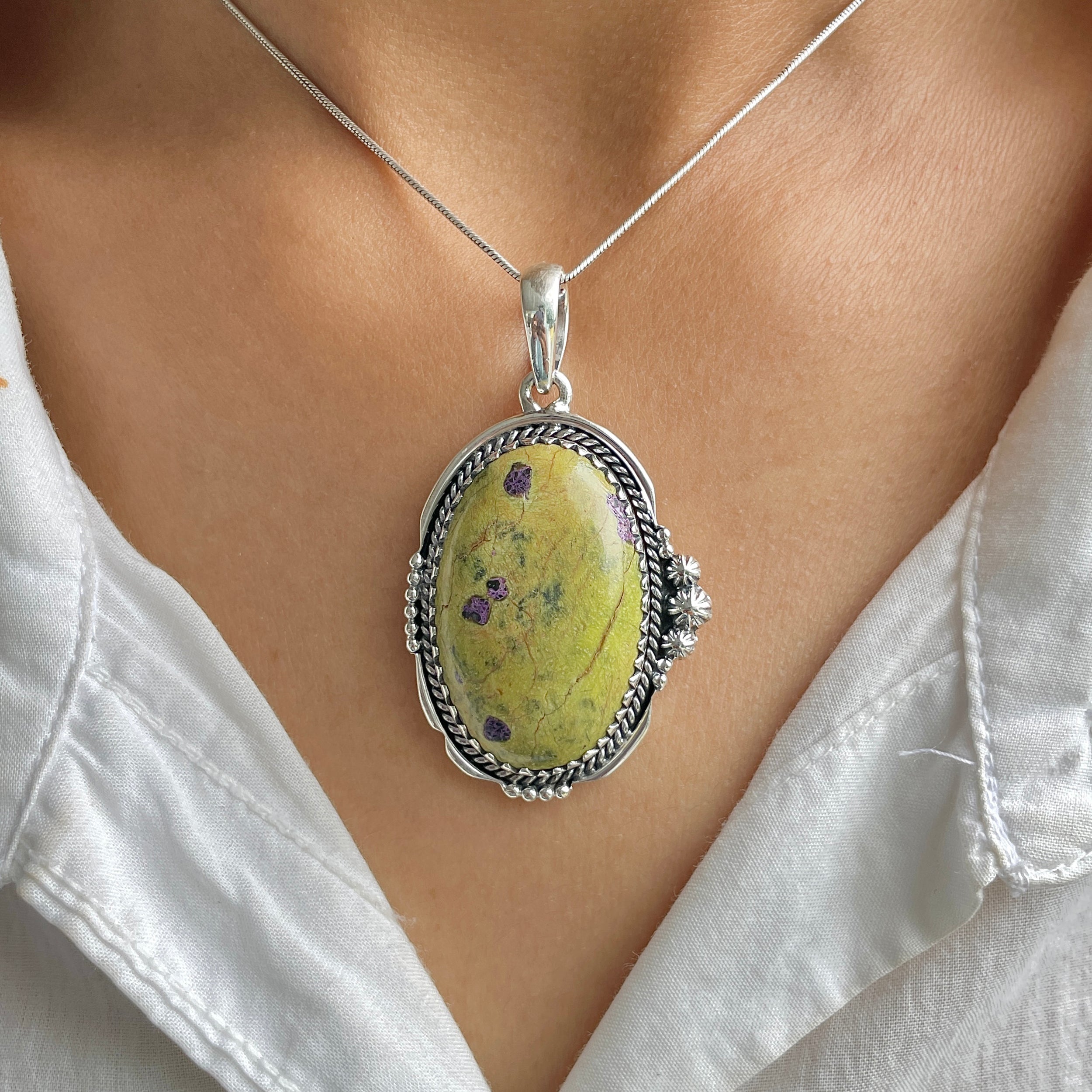 Stichtite Pendant-(SCT-P-31.)